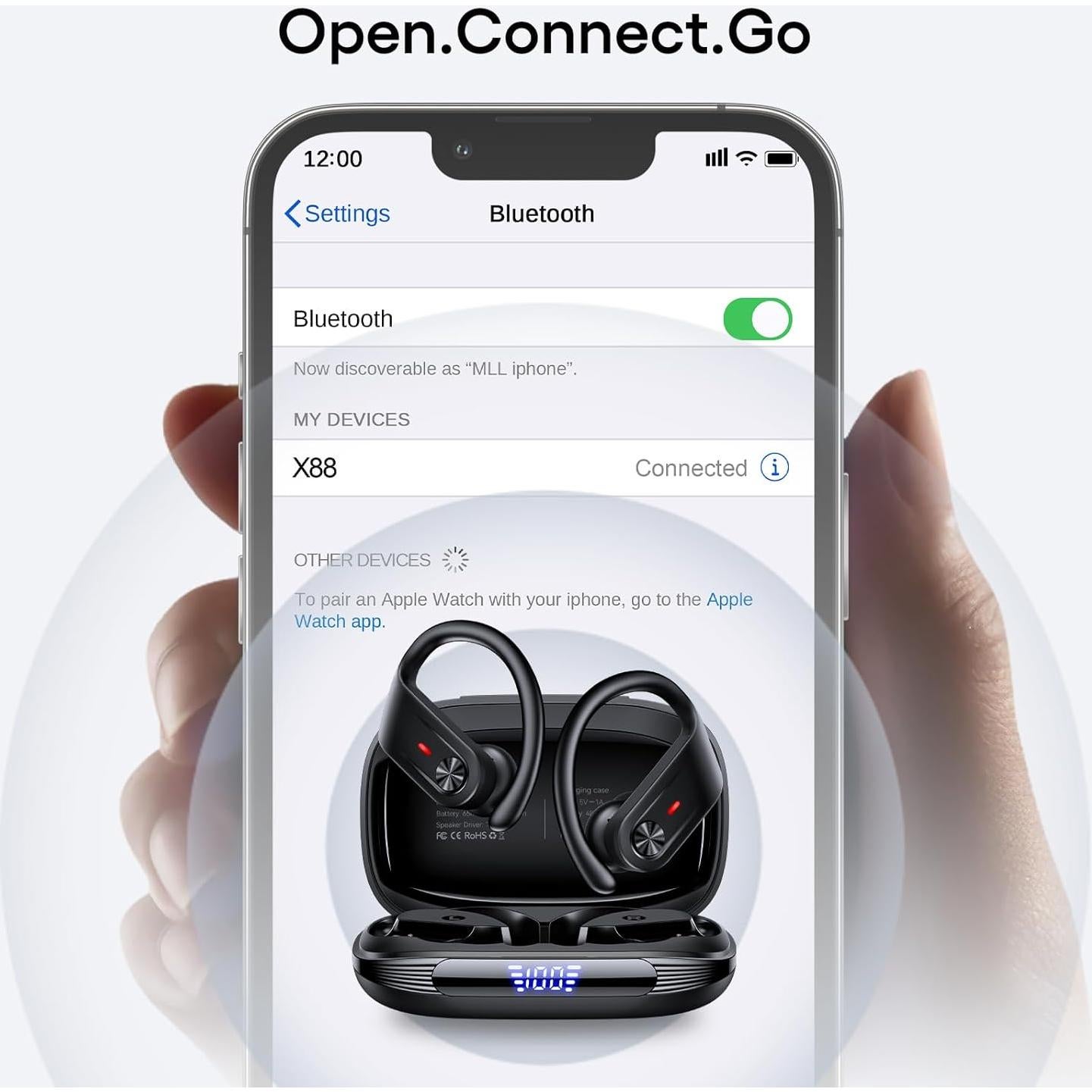 Auriculares Inalámbricos TAGRY X88 Bluetooth 5.4 IPX7 80Hrs