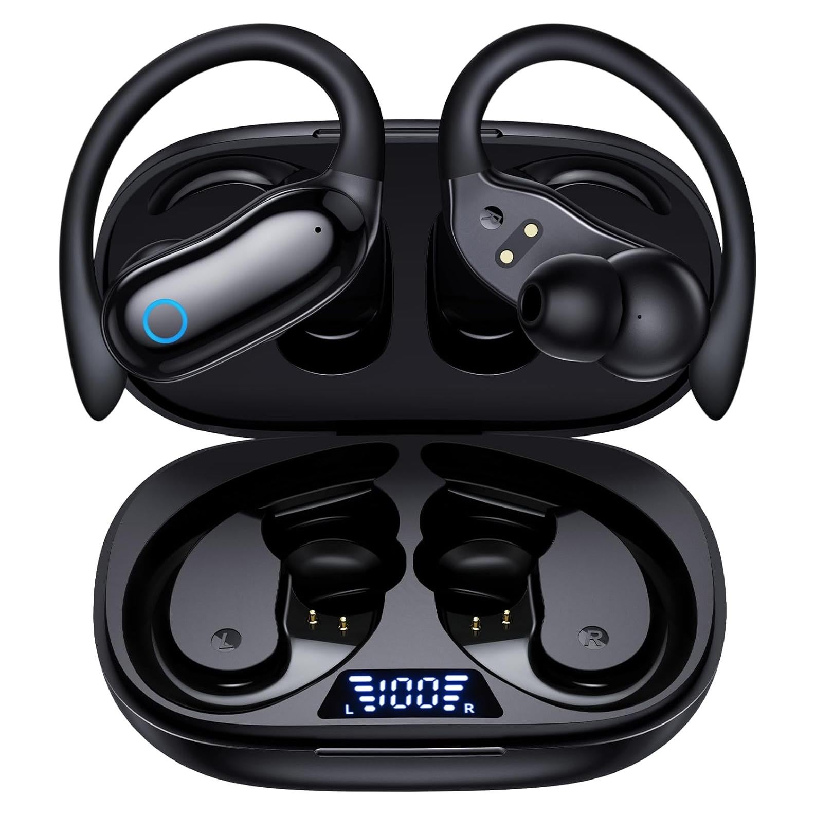 Auriculares Inalámbricos GNMN V7 Bluetooth 5.3 IPX7 96h Negro