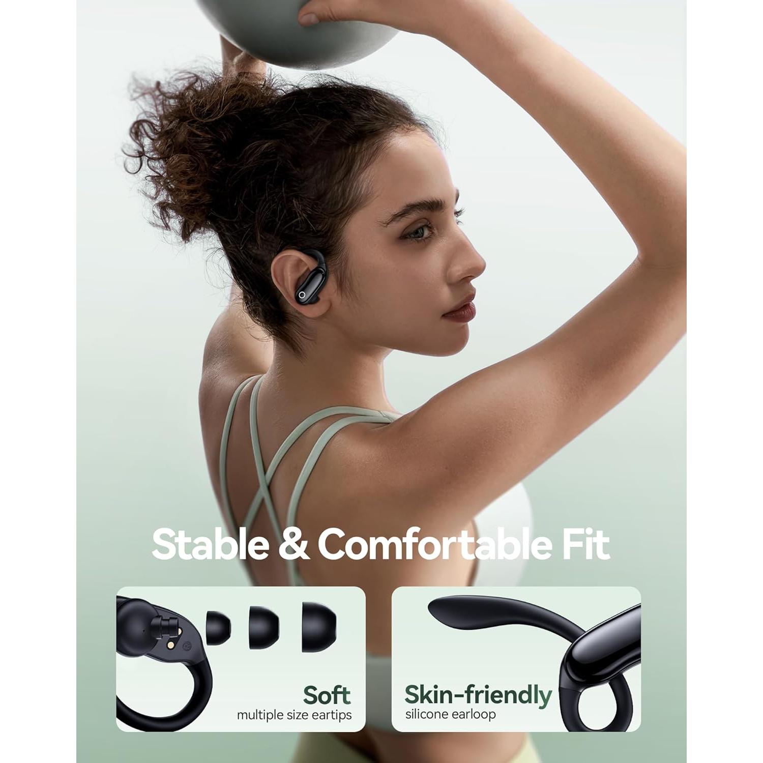 Auriculares Inalámbricos GNMN V7 Bluetooth 5.3 IPX7 96h Negro