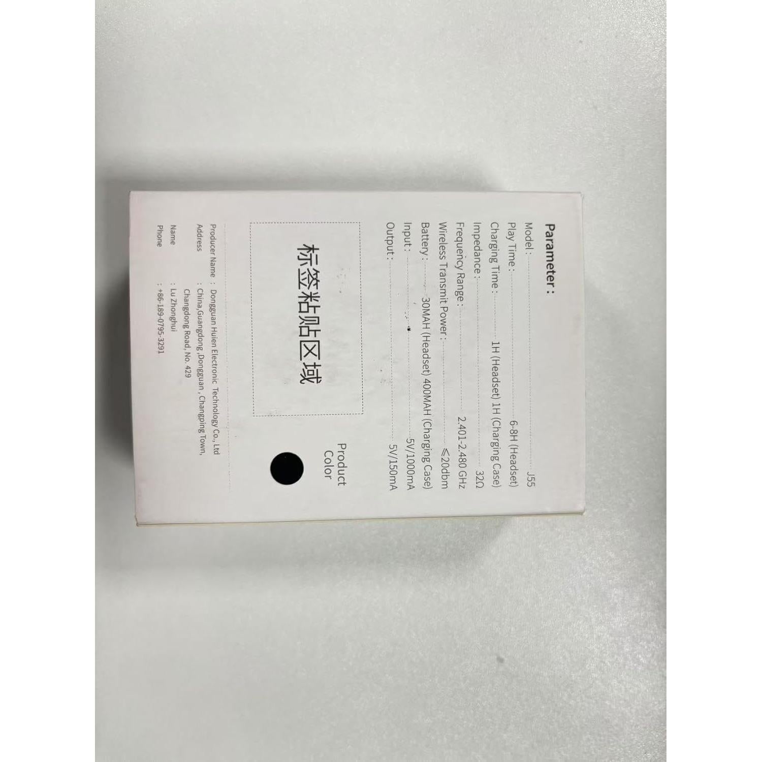 Auriculares Inalámbricos Wasart J55 Bluetooth 5.3 40H Rosa