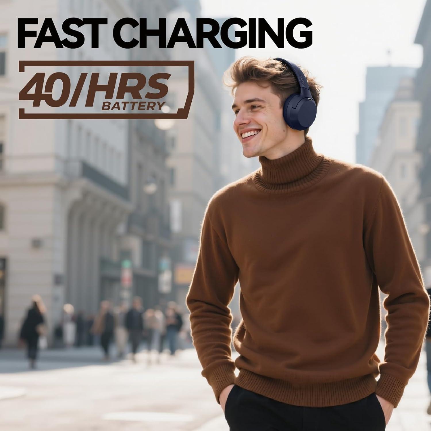 Auriculares Inalámbricos SunoFi con Cancelación de Ruido - Azul