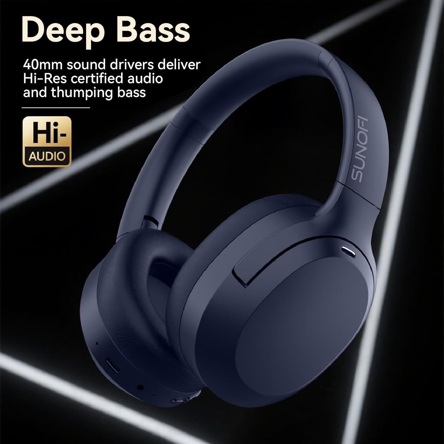 Auriculares Inalámbricos SunoFi con Cancelación de Ruido - Azul