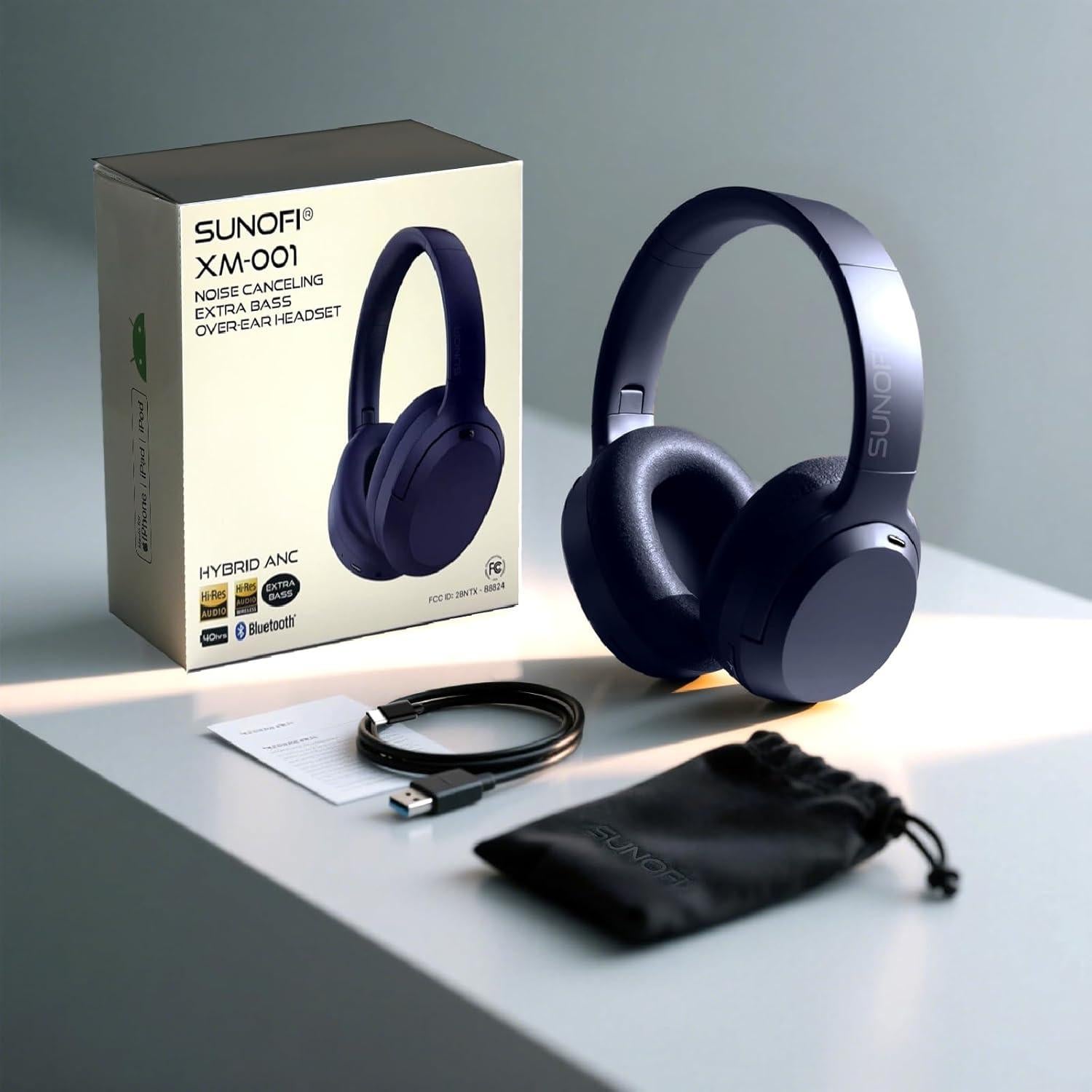 Auriculares Inalámbricos SunoFi con Cancelación de Ruido - Azul