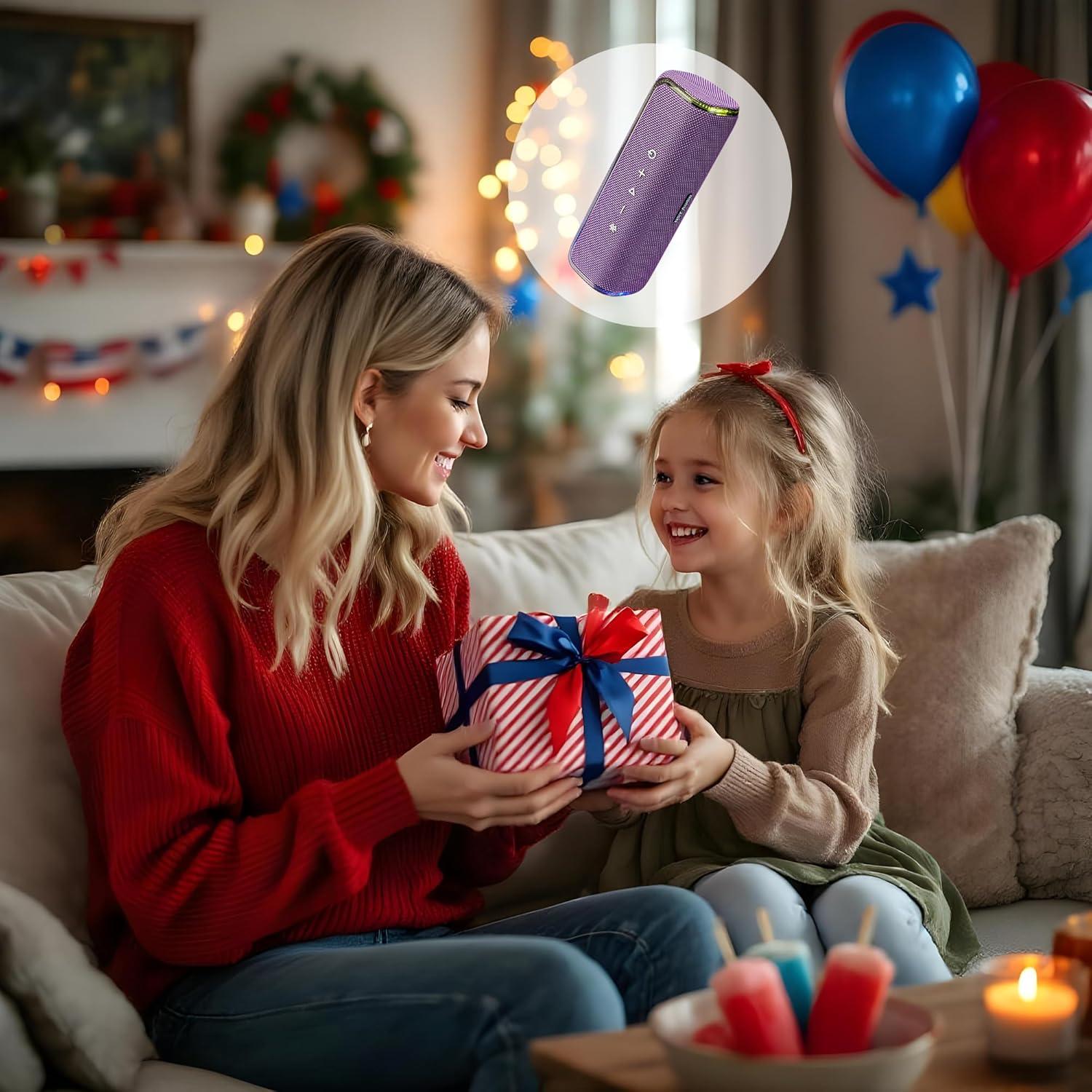 Altavoz Bluetooth Portátil NSY-F9E 40W Impermeable IPX7 Azul