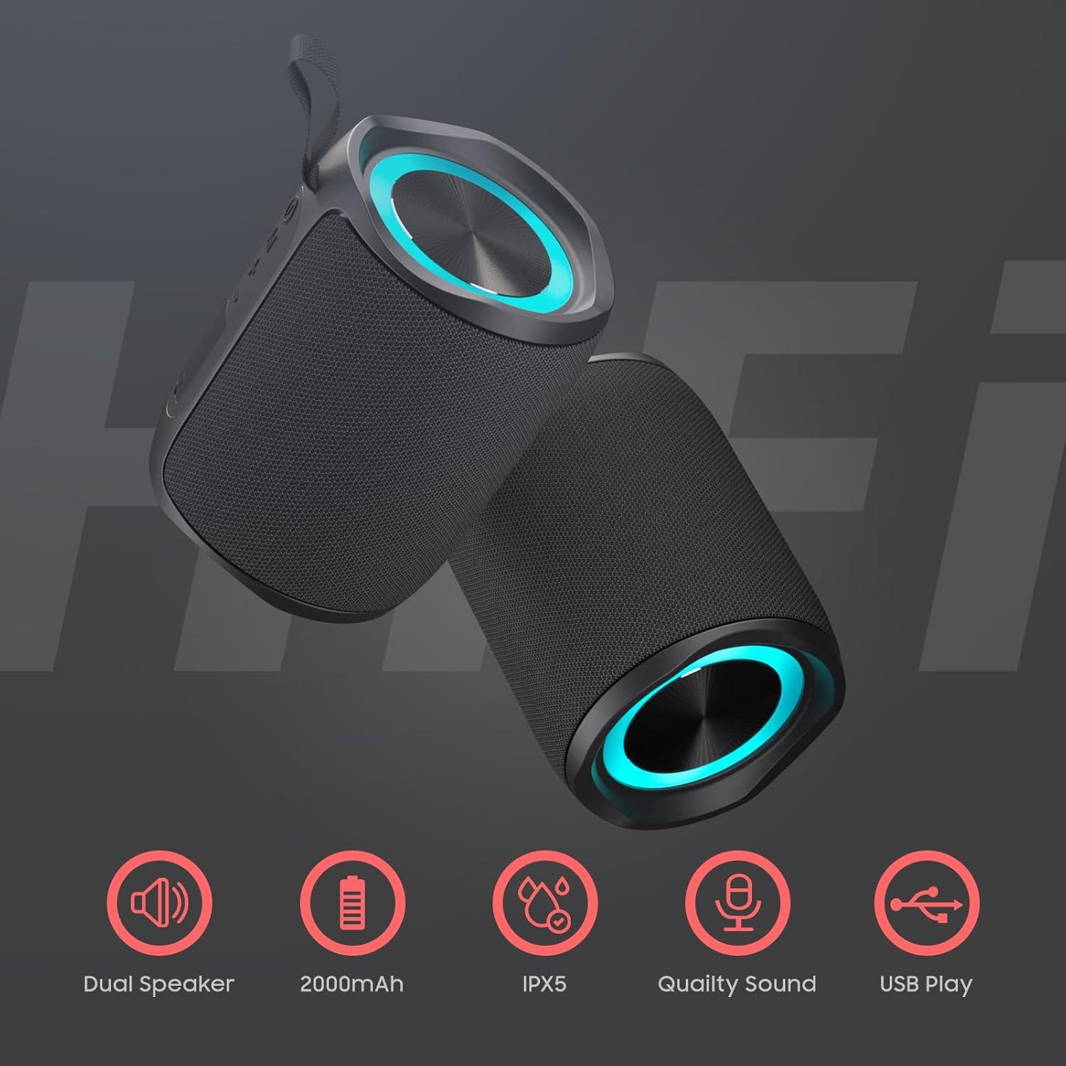 Altavoz Inalámbrico Portátil PEICHENG 06A Bluetooth 5.3 IPX5