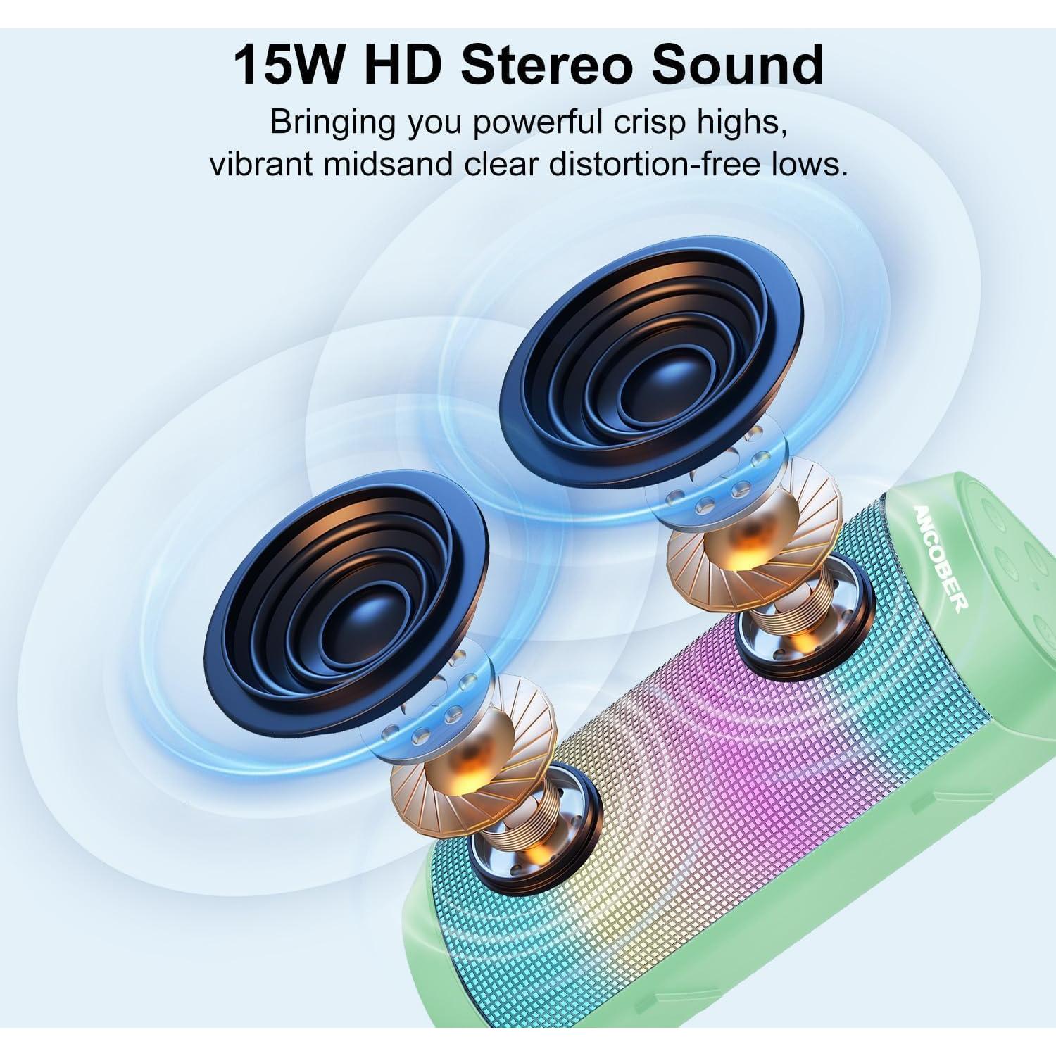 Altavoz Bluetooth Portátil ANCOBER ACB-002 15W Impermeable