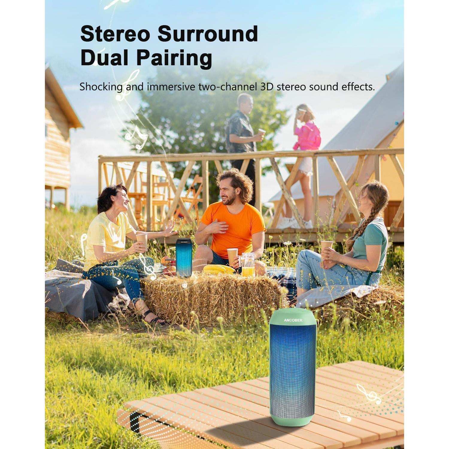 Altavoz Bluetooth Portátil ANCOBER ACB-002 15W Impermeable