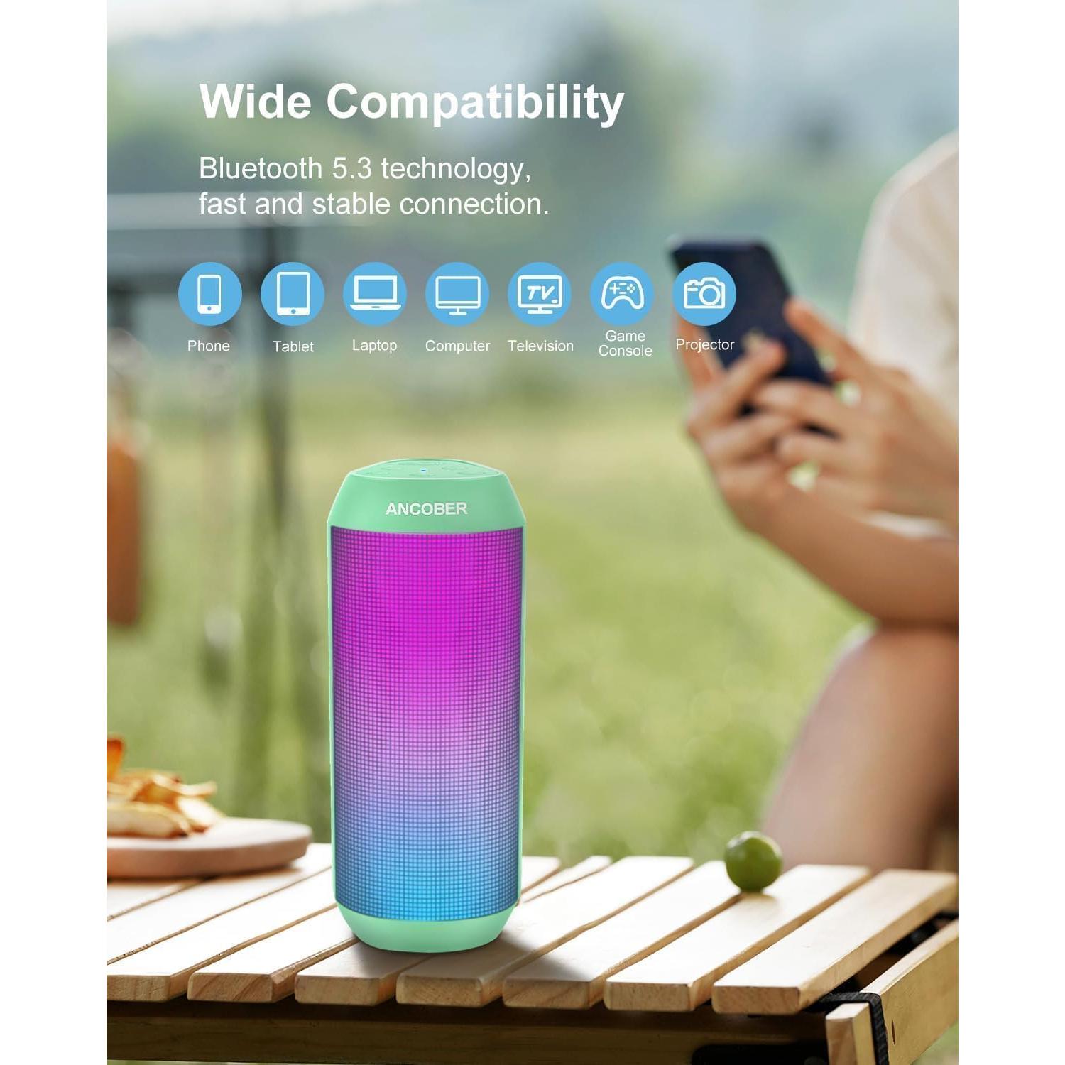 Altavoz Bluetooth Portátil ANCOBER ACB-002 15W Impermeable