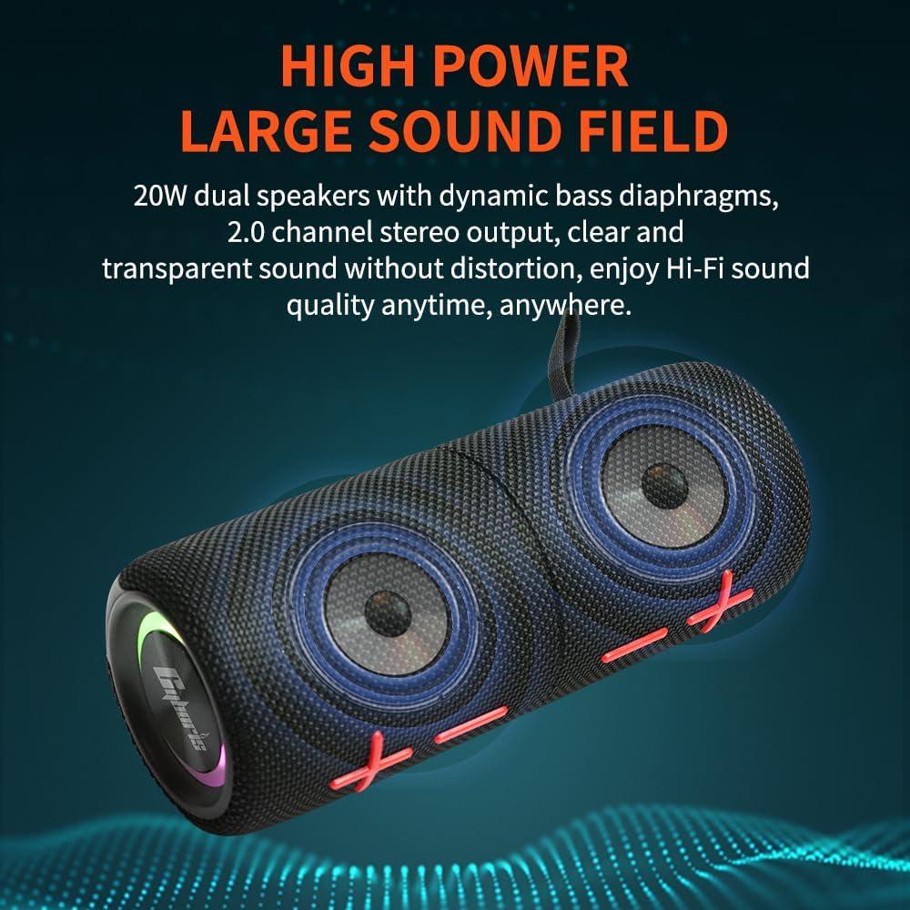 Altavoz Bluetooth Impermeable CYBORIS S11 20W 24H Dual Divisible