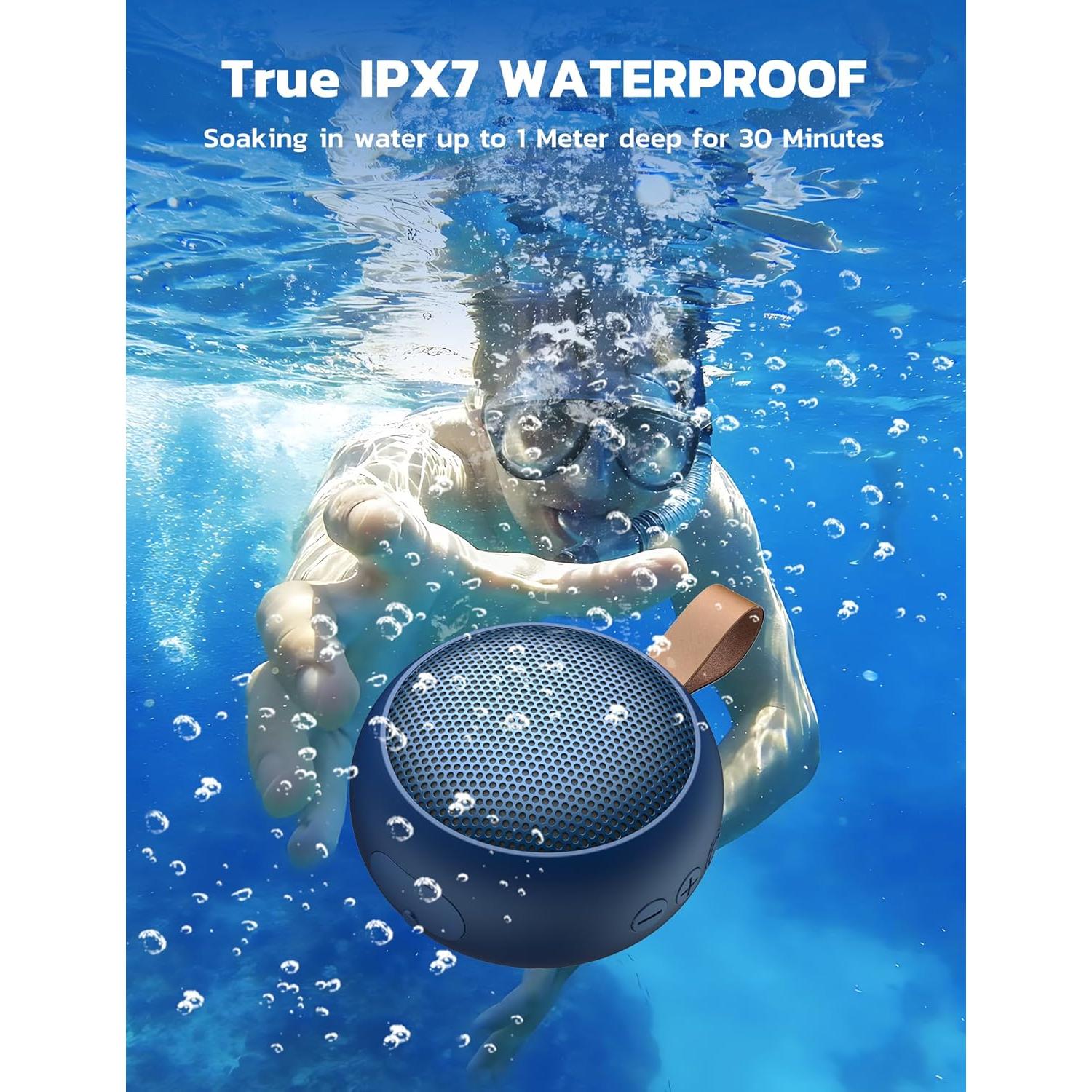 Altavoz Bluetooth S15 Impermeable IPX7 Portátil 12h Azul