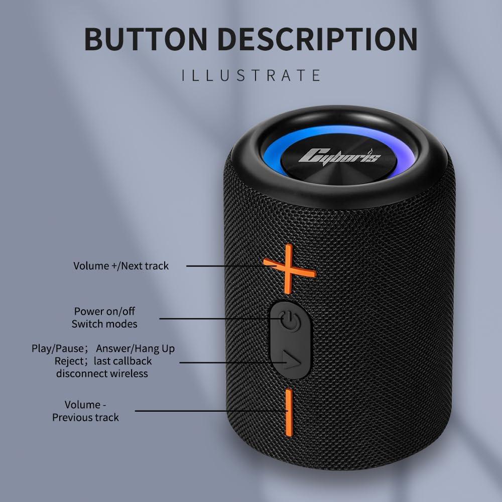 Altavoz Bluetooth Portátil Impermeable CYBORIS S10 20W 24H