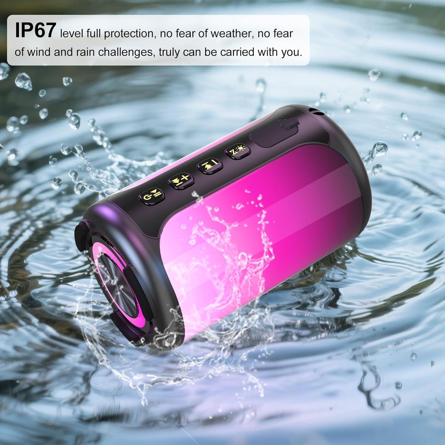 Altavoz Portátil Bluetooth Jierben 30W IPX7 8 Horas RGB