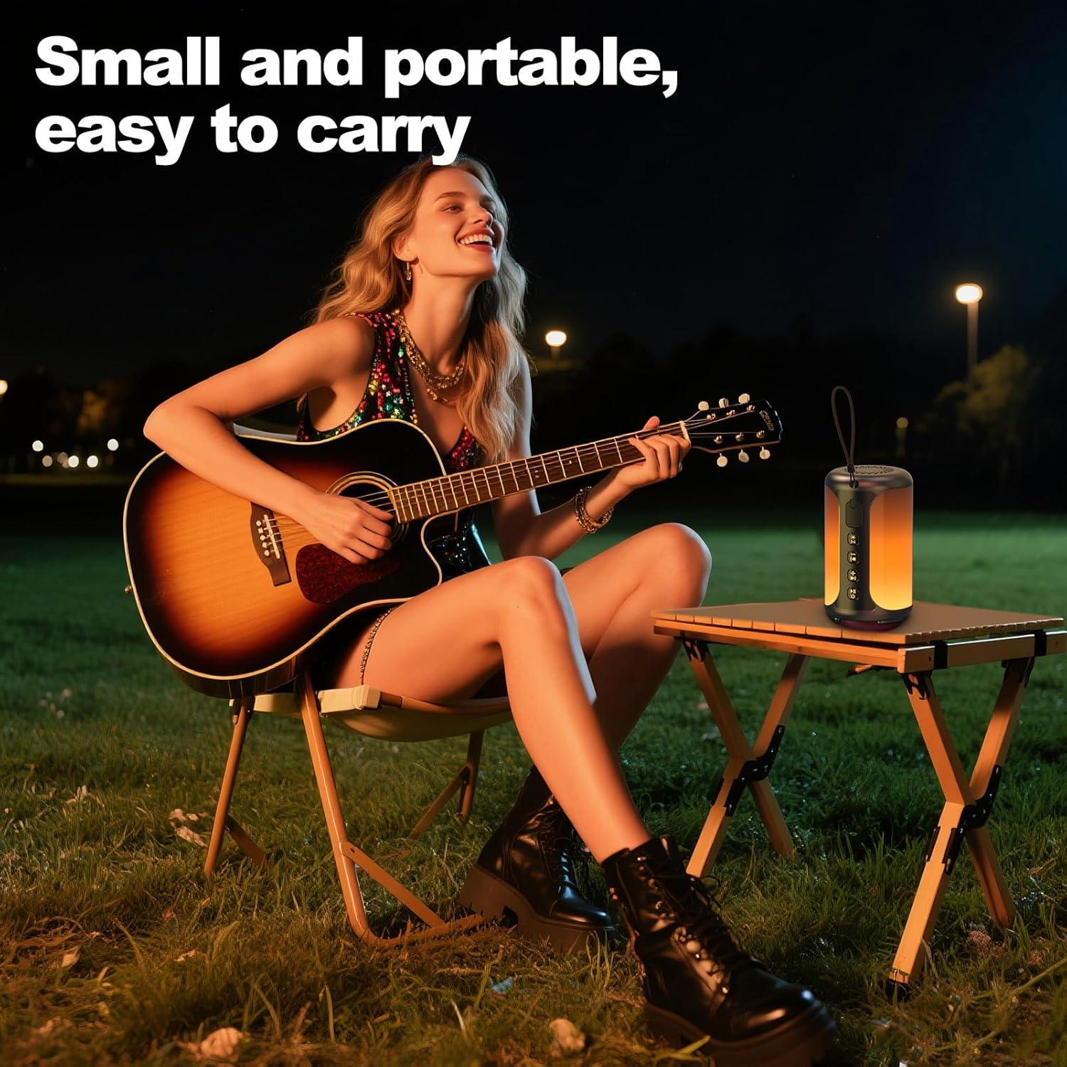 Altavoz Portátil Bluetooth Jierben 30W IPX7 8 Horas RGB