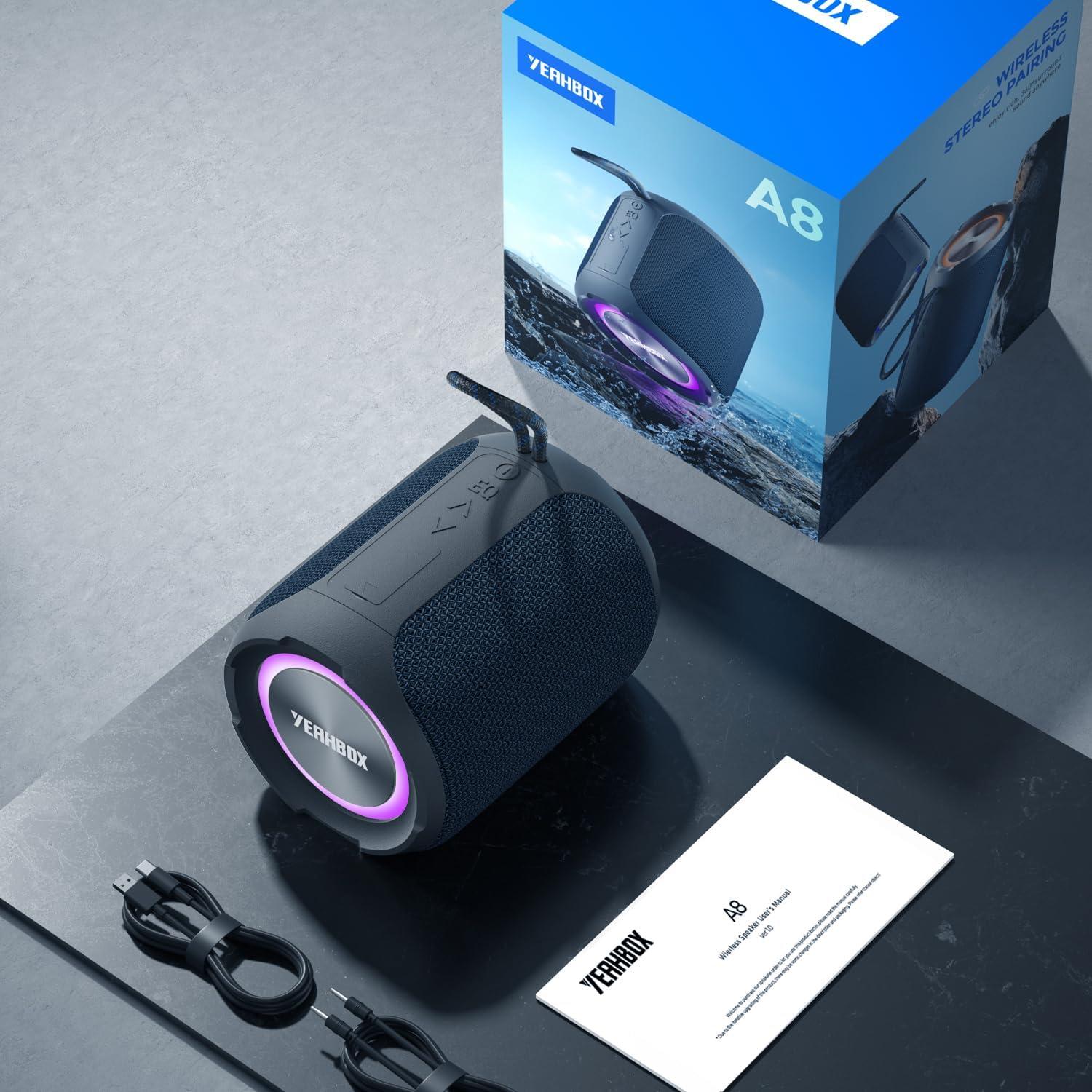 Altavoz Bluetooth Portátil YEAHBOX 40W Impermeable IPX7