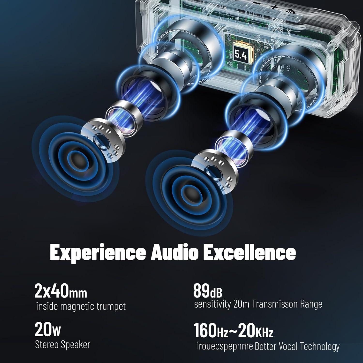 Altavoz Bluetooth Shellhome SP-003 Magnético 30H Resistente Agua