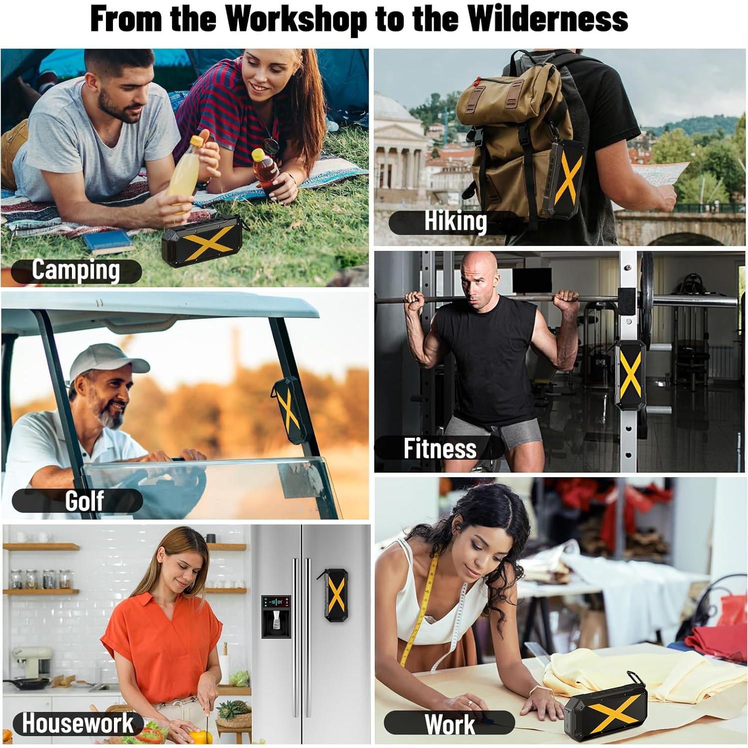 Altavoz Bluetooth Shellhome SP-003 Magnético 30H Resistente Agua