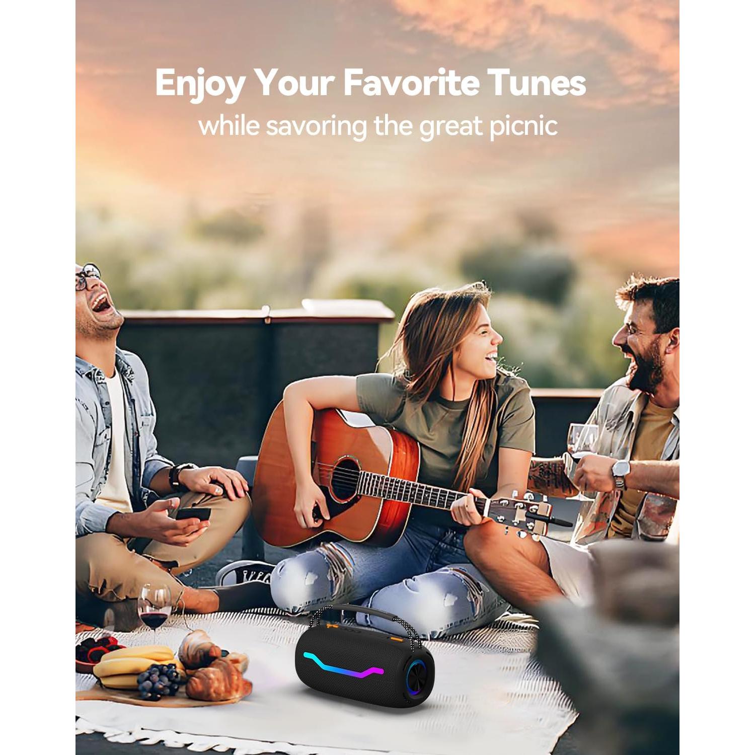 Altavoz Bluetooth Puremic USB Impermeable 18H Sonido Potente