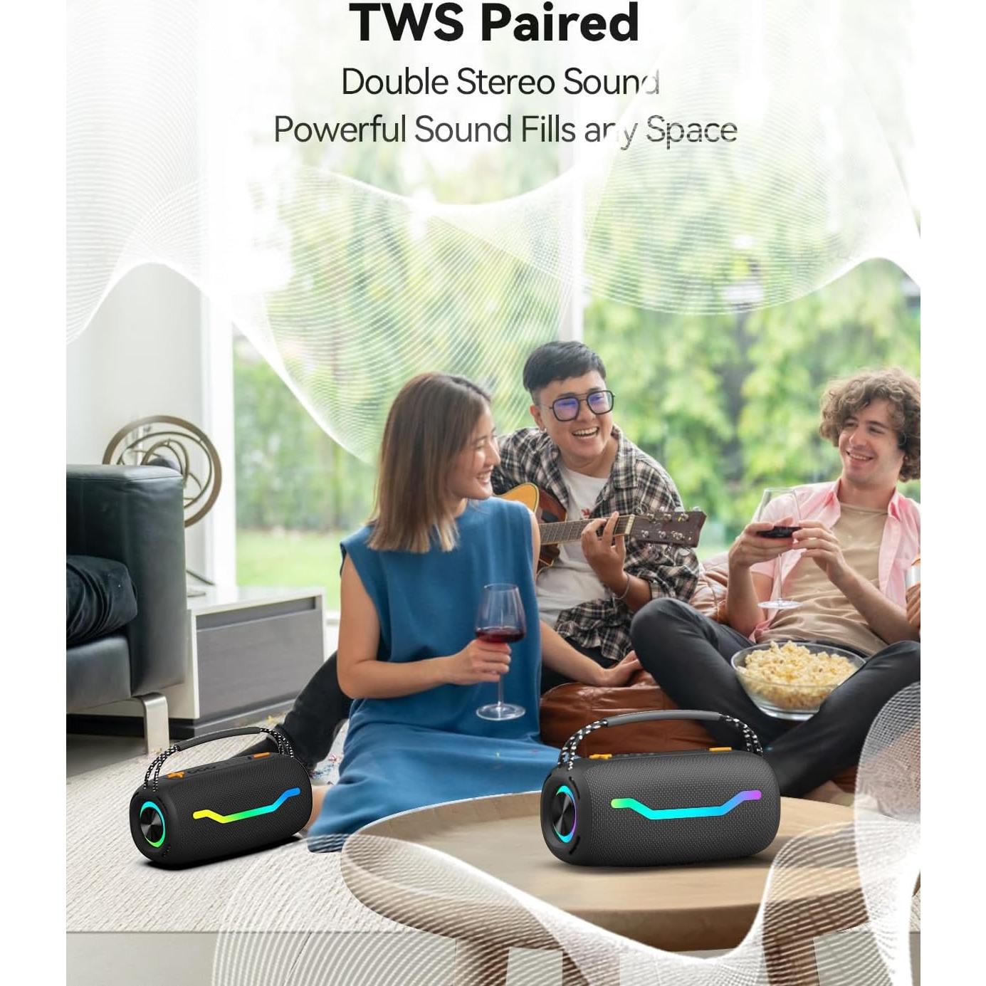 Altavoz Bluetooth Puremic USB Impermeable 18H Sonido Potente