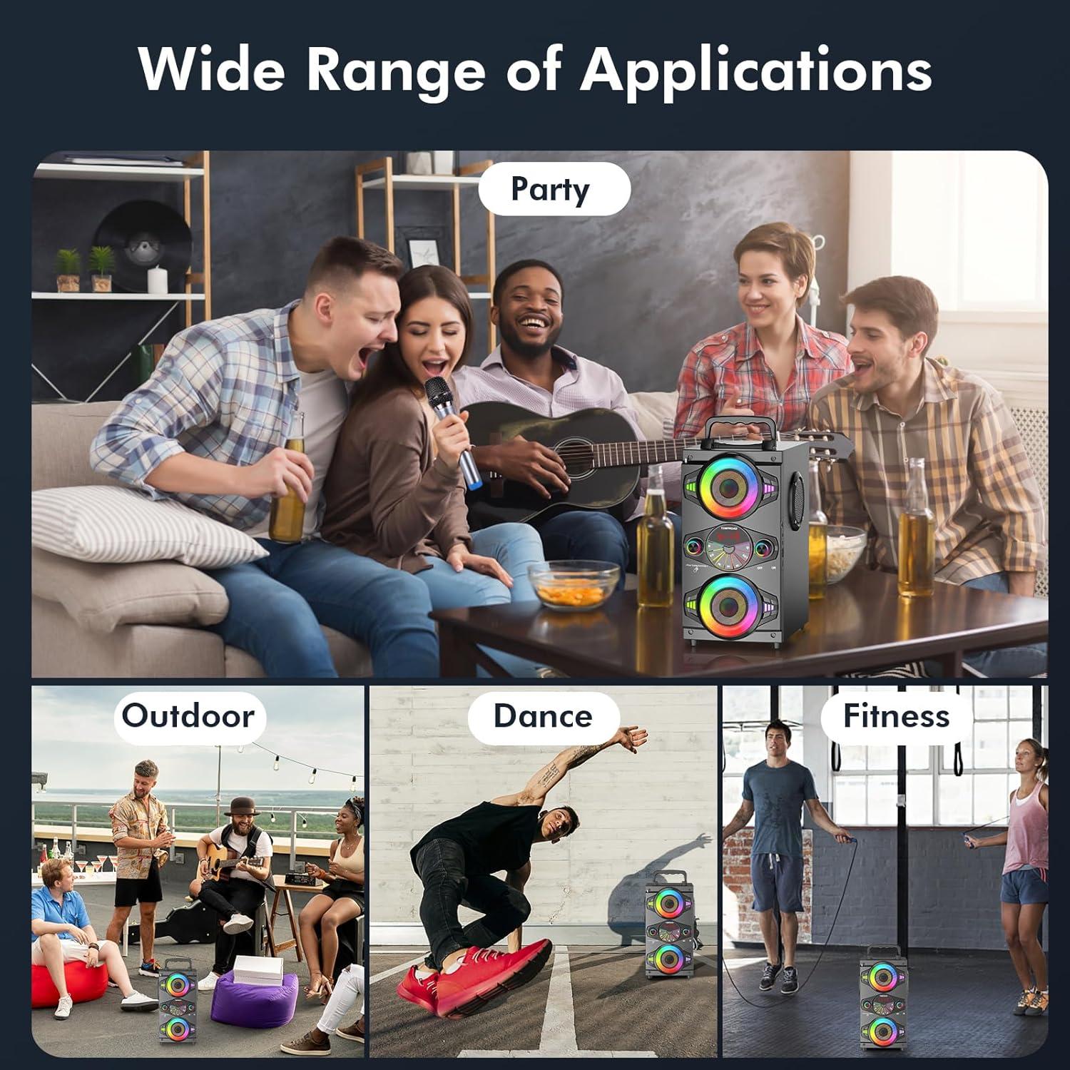 Altavoz Bluetooth TOMPROAD A52 60W Inalámbrico con Subwoofer