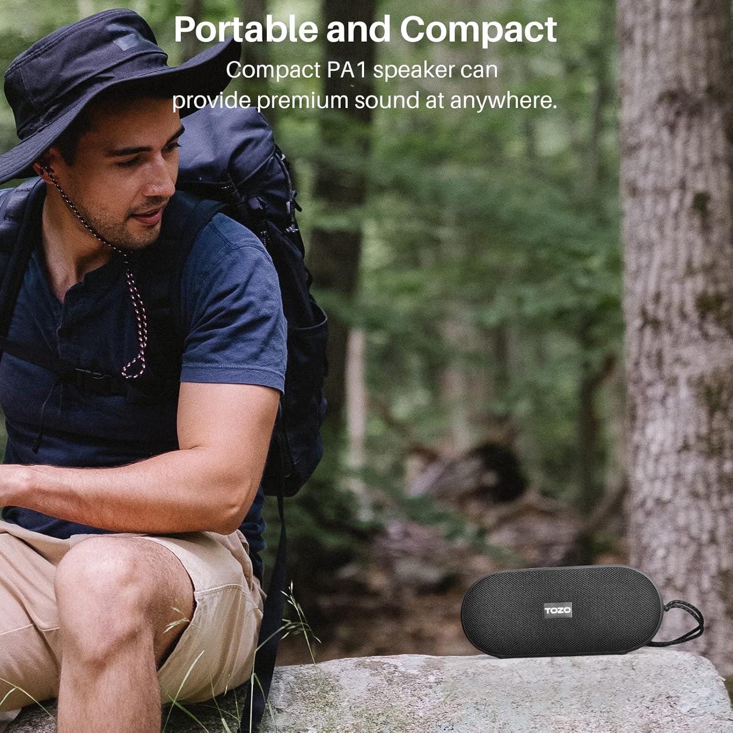 Altavoz Bluetooth TOZO PA1 20W Impermeable IPX7 25H Batería