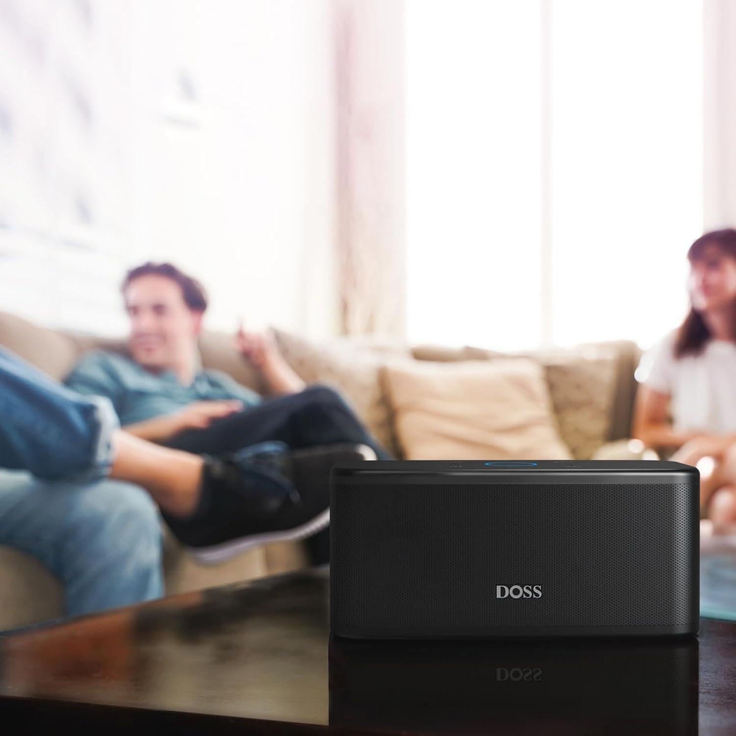 Altavoz Bluetooth DOSS SoundBox Plus 16W 20H Portátil Negro