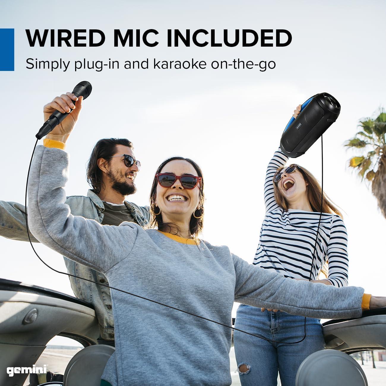 Altavoz Boombox Bluetooth Gemini GGO-230L 50W con LED y FM