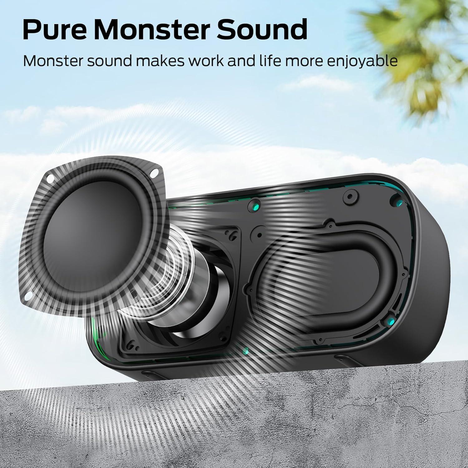 Altavoz Bluetooth Monster S150 Compacto Impermeable IPX7 20h