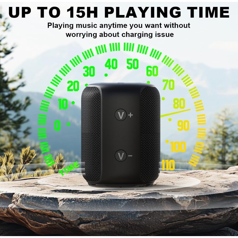 Altavoz Portátil Bluetooth Bobtot ET23 Impermeable 15H Negro