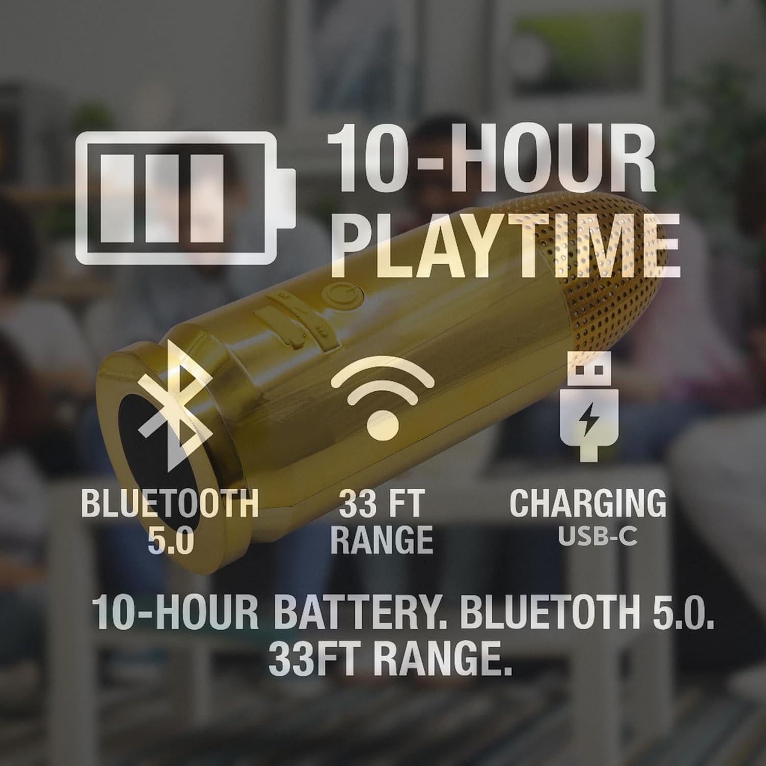 Altavoz Bluetooth Bullet Catastrophic | Impermeable IPX5 10h