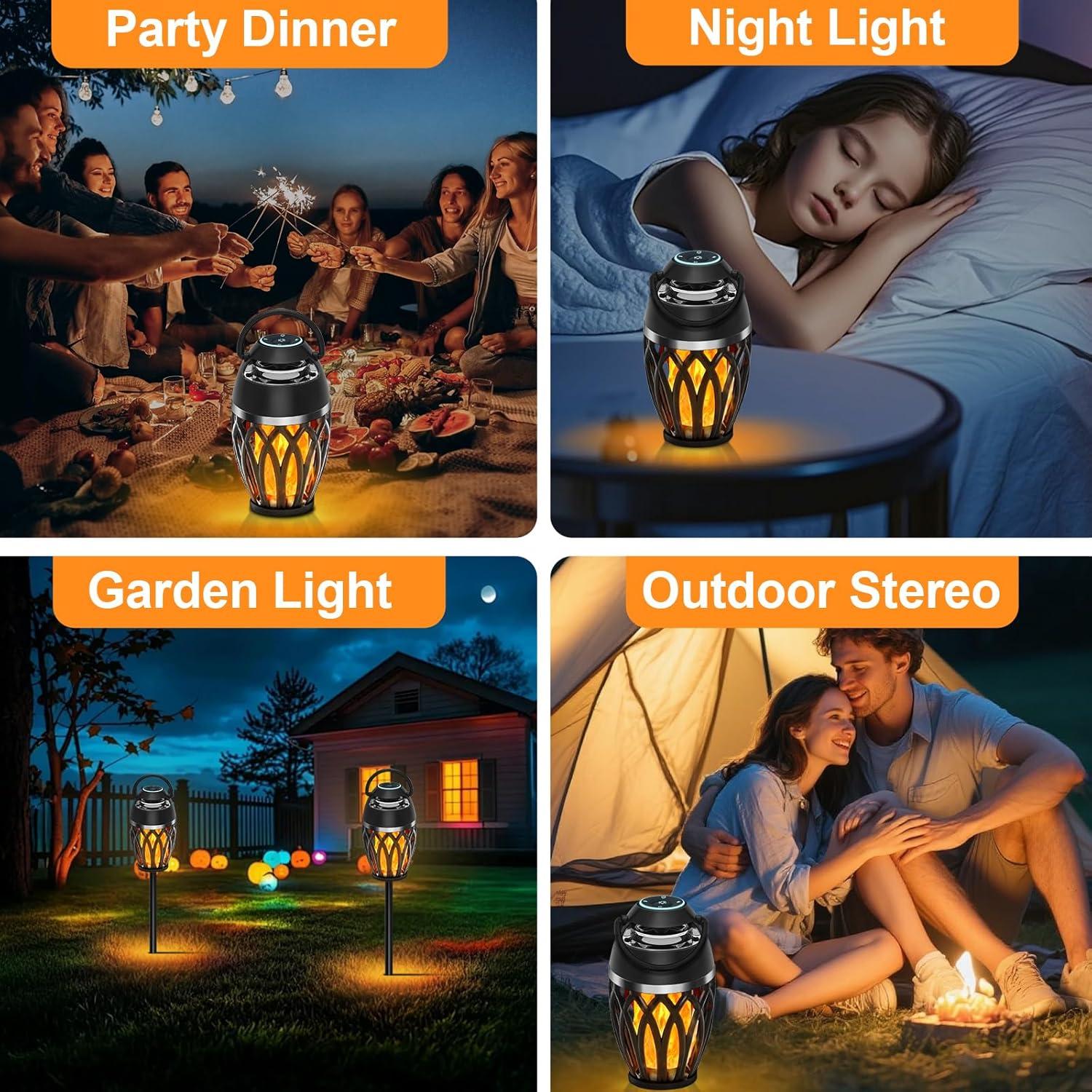 Altavoces Exteriores Bluetooth AOLWEEC, Impermeables, 30h Batería