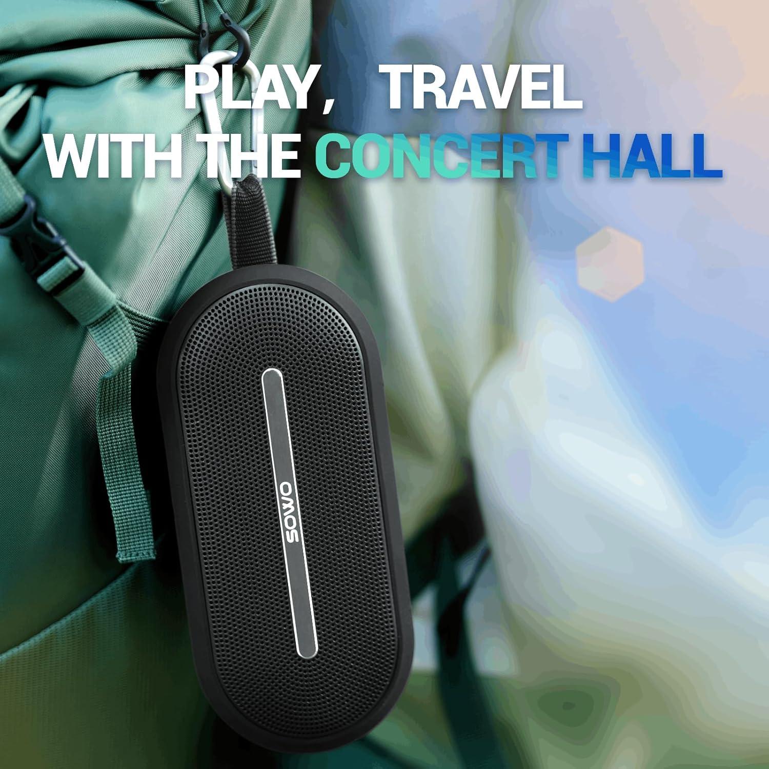 Altavoz Bluetooth Portátil SOWO 40W Impermeable IP67 Negro