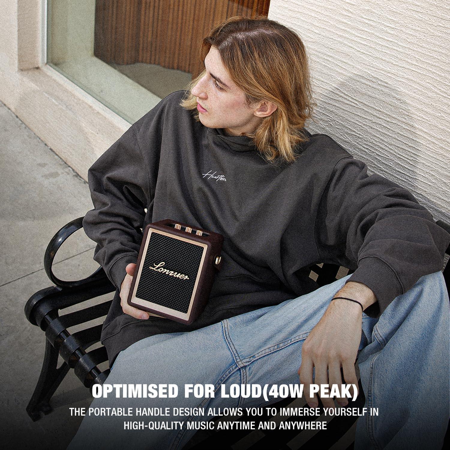 Altavoz Portátil Bluetooth Lonzuer Action 5000mAh Madera