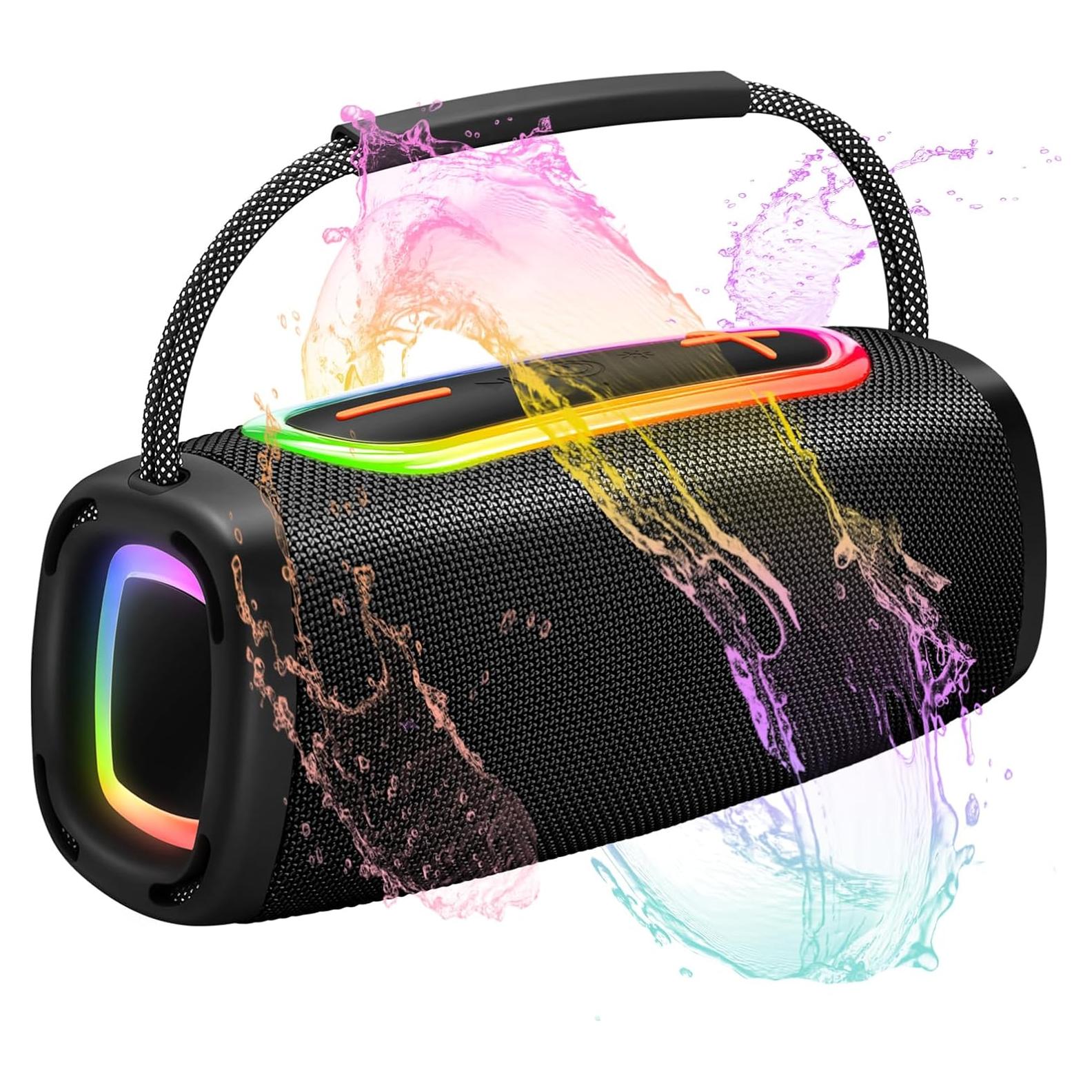 Altavoz Bluetooth Matast A6 24W Impermeable IP6 66mm RGB