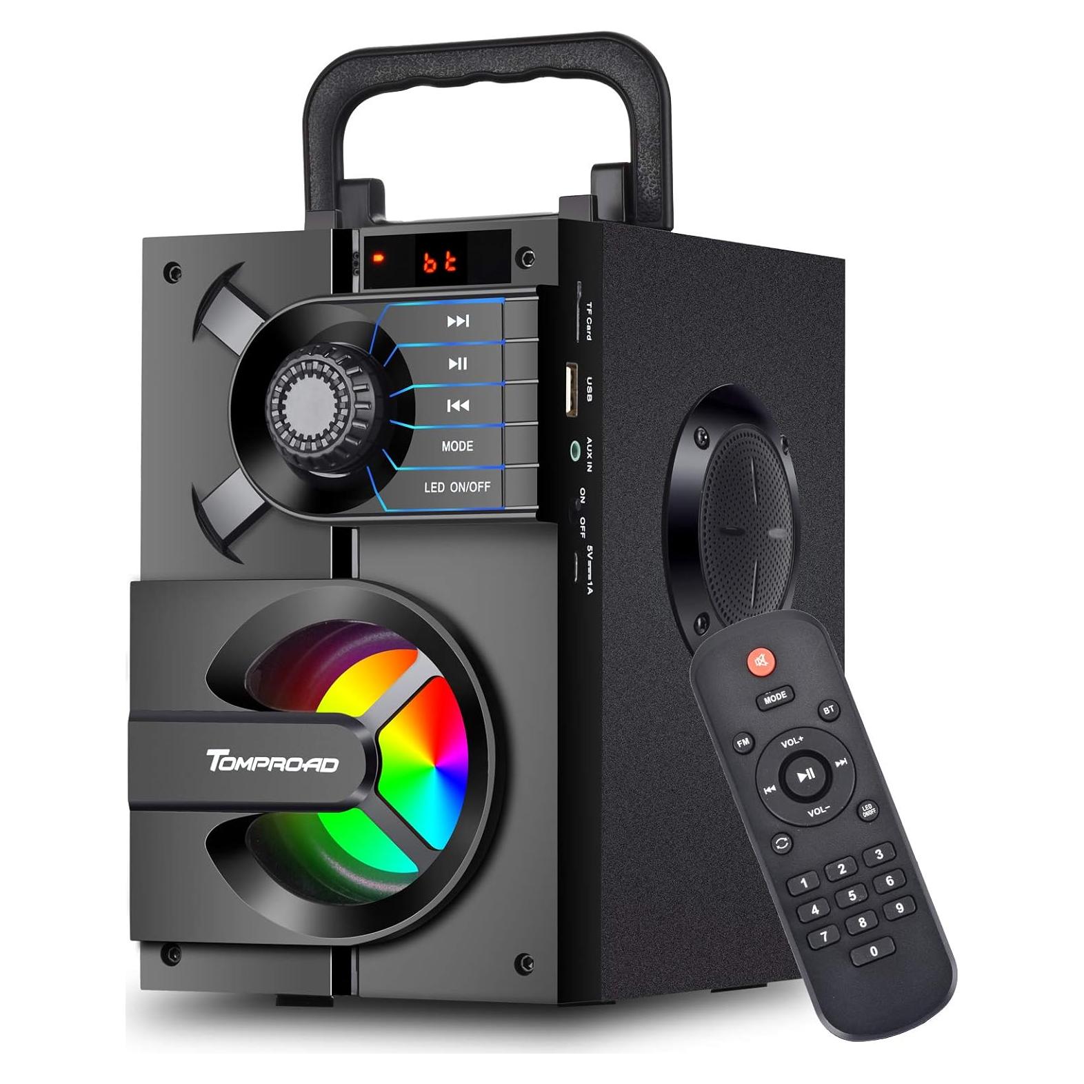 Altavoz Bluetooth Portátil TOMPROAD S39 con Subwoofer 11W