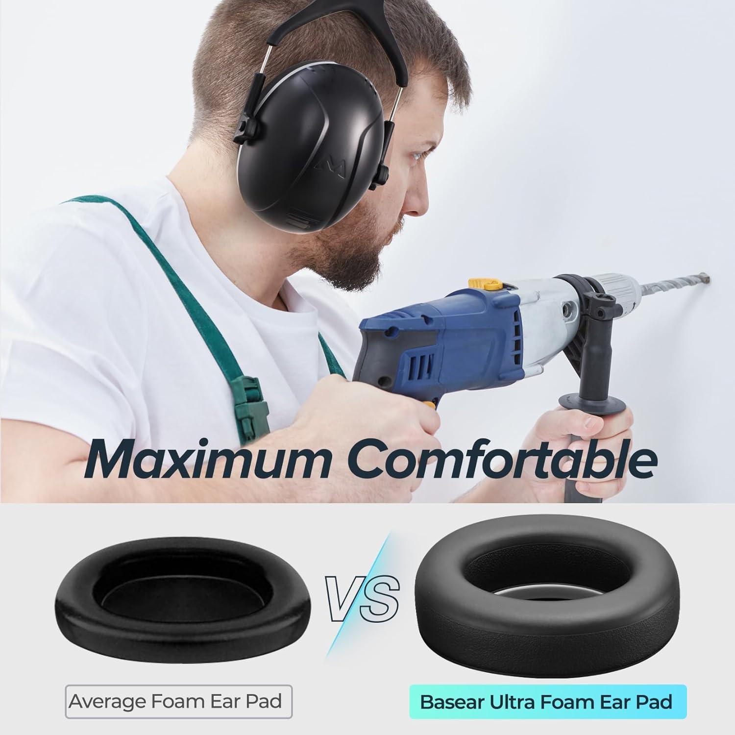 Auriculares de Cancelación de Ruido Basear SNR 35dB Adultos