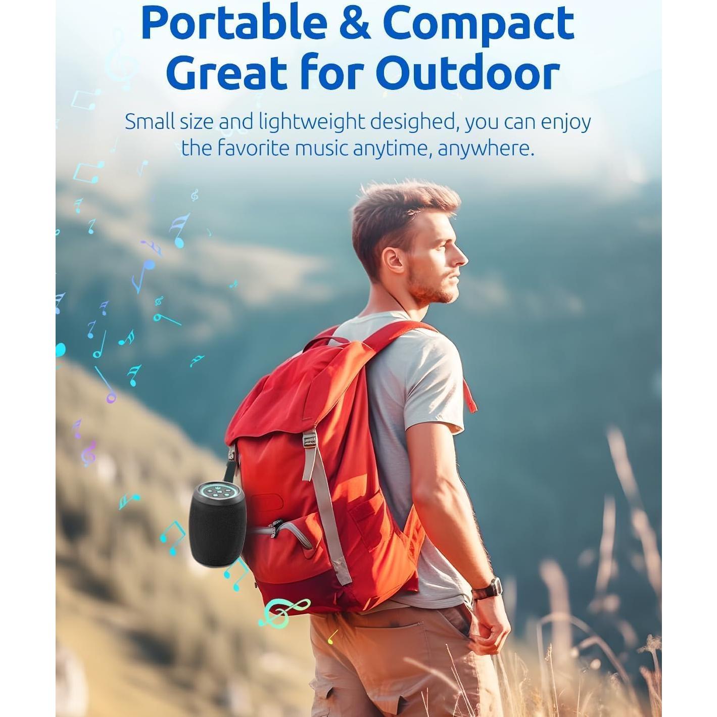 Altavoz Bluetooth PORTBOR Inalámbrico Impermeable 15H