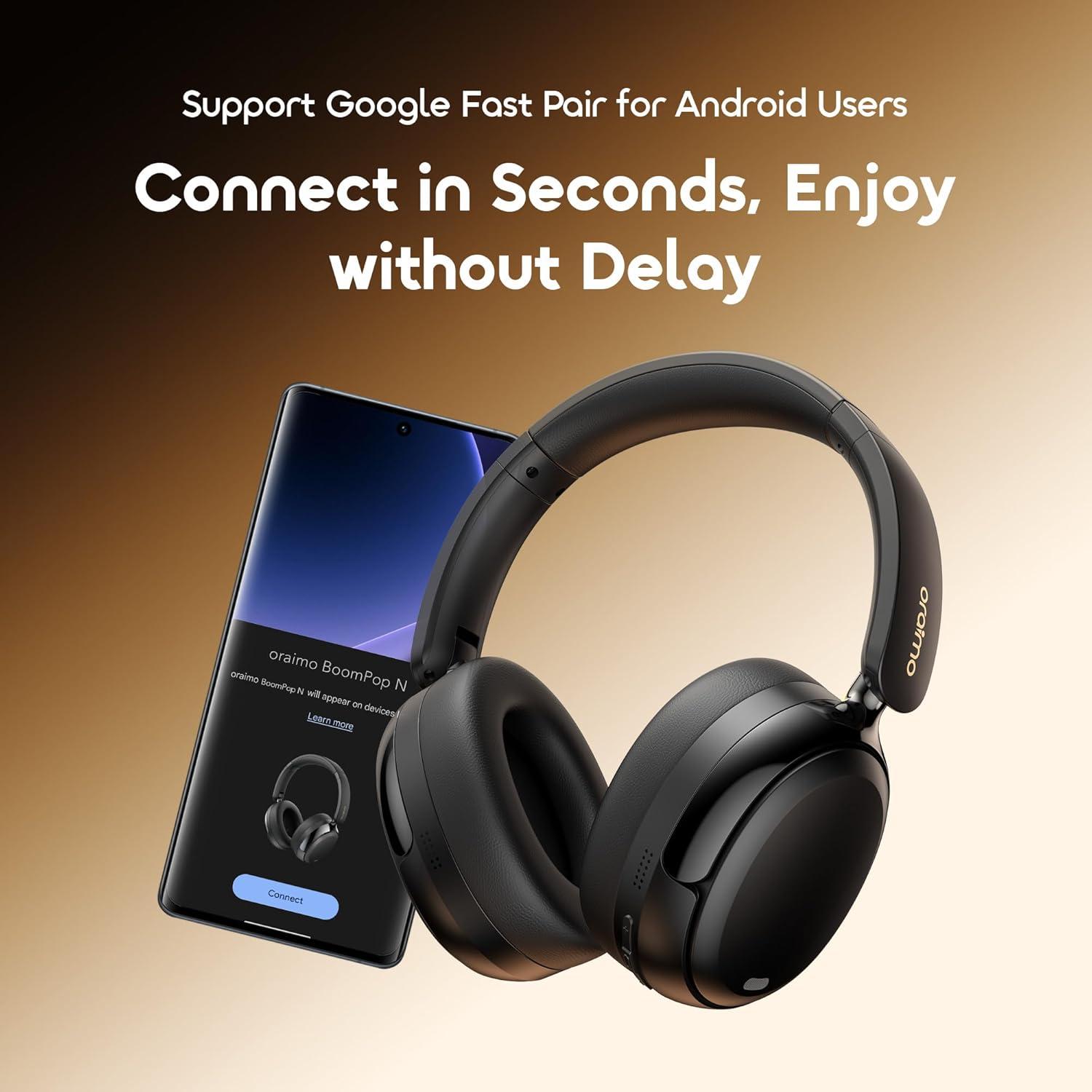 Auriculares Inalámbricos Oraimo OHP-915N con ANC, 65H Reproducción