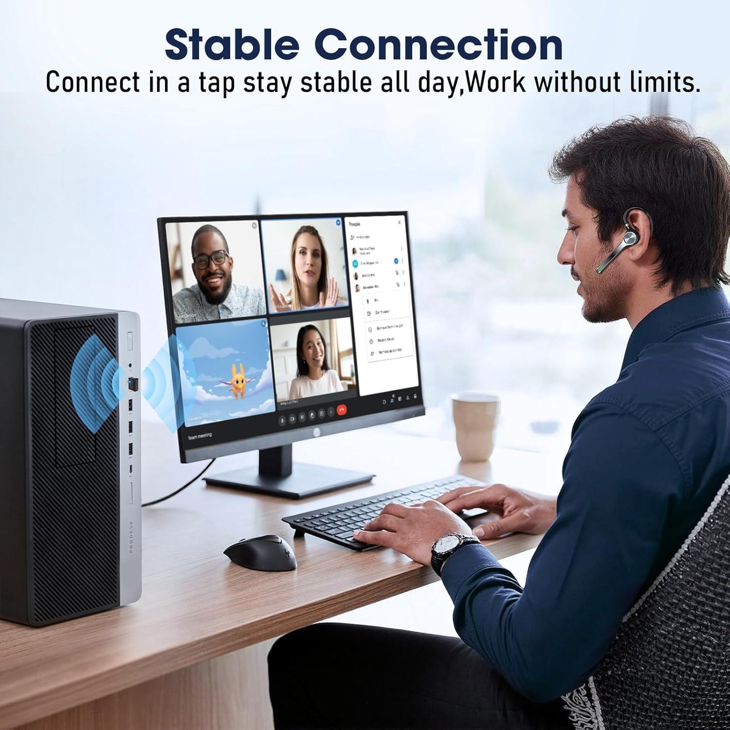 Auricular Bluetooth Ngsod G7 Inalámbrico con Micrófono y Cancelación de Ruido