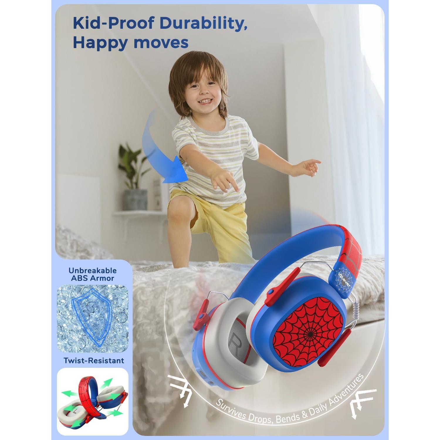 Auriculares iClever con Cancelación de Ruido para Niños - Bluetooth 60H