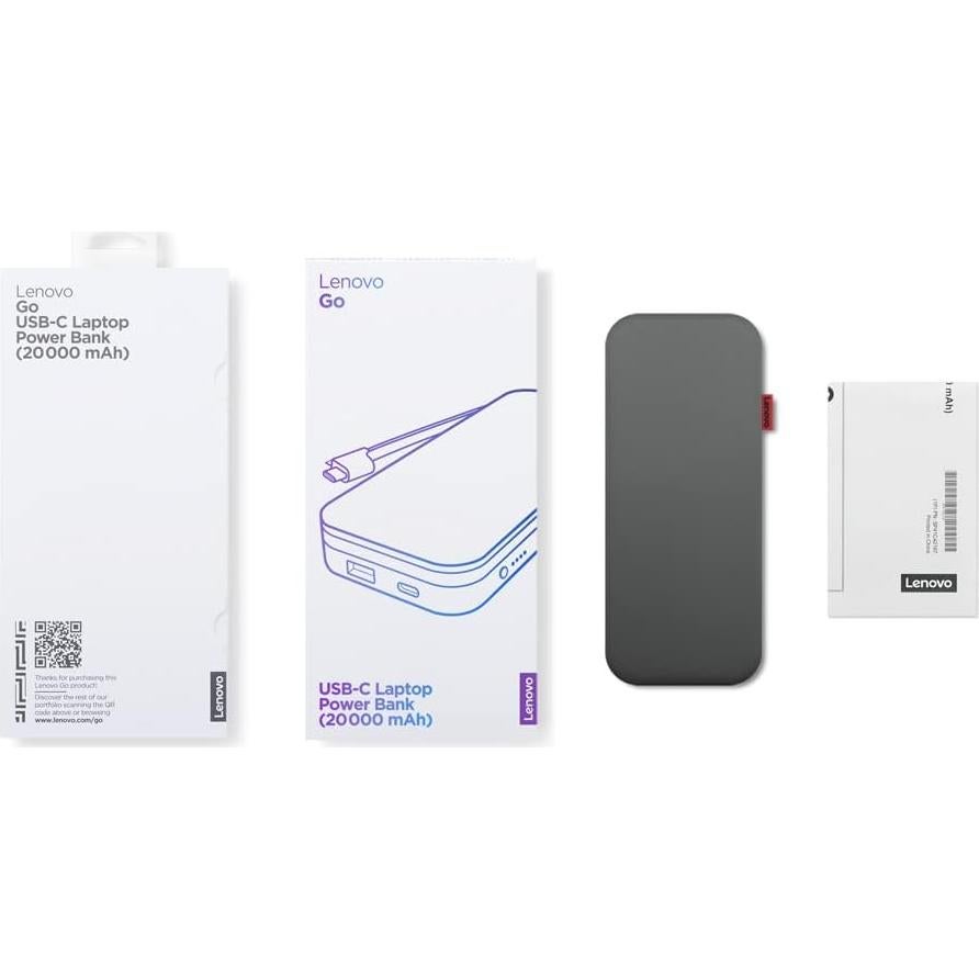 Banco de energía portátil Lenovo Go USB-C 20000 mAh 65W