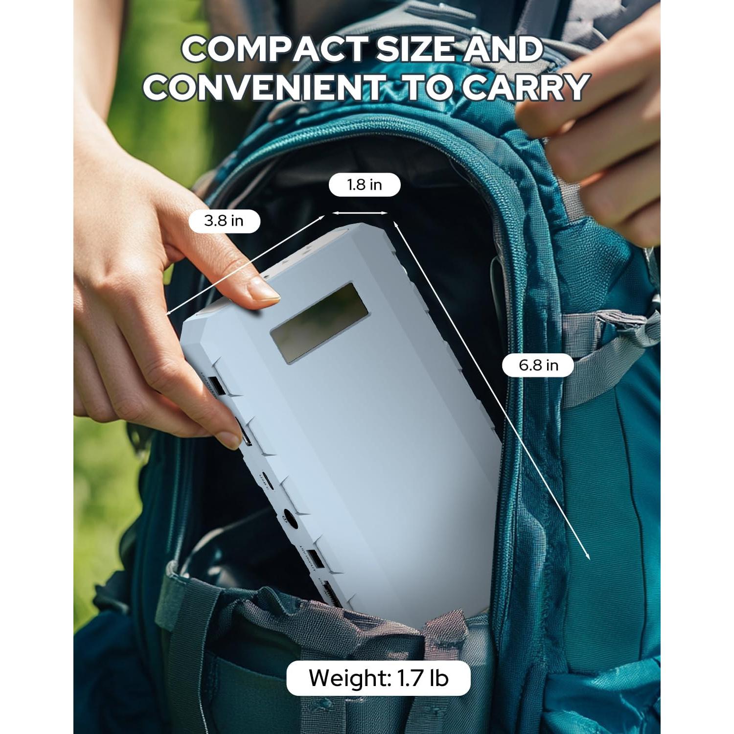 Cargador Portátil SinKeu 24000mAh 88.8Wh Salida AC USB-C