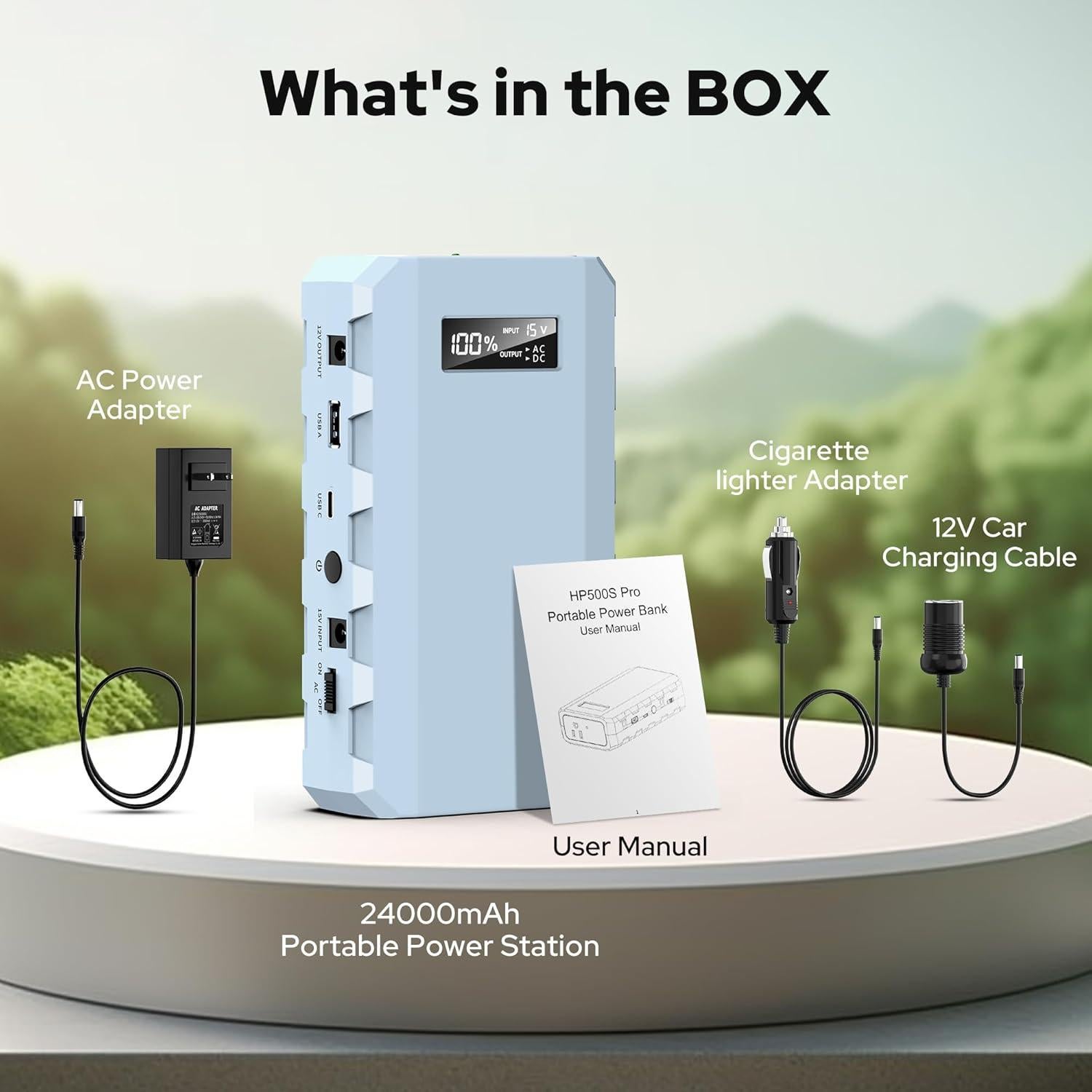 Cargador Portátil SinKeu 24000mAh 88.8Wh Salida AC USB-C