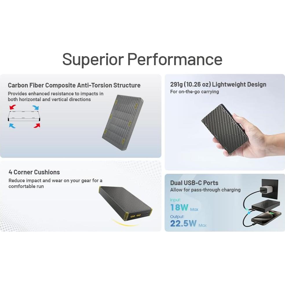 Banco de Energía Nitecore NB20000 Gen 3 20000mAh Carga Rápida