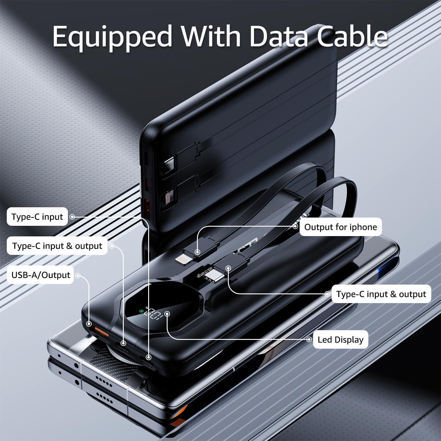 Banco de Energía 20000mAh TOPWARP Cargador Rápido PD QC3.0