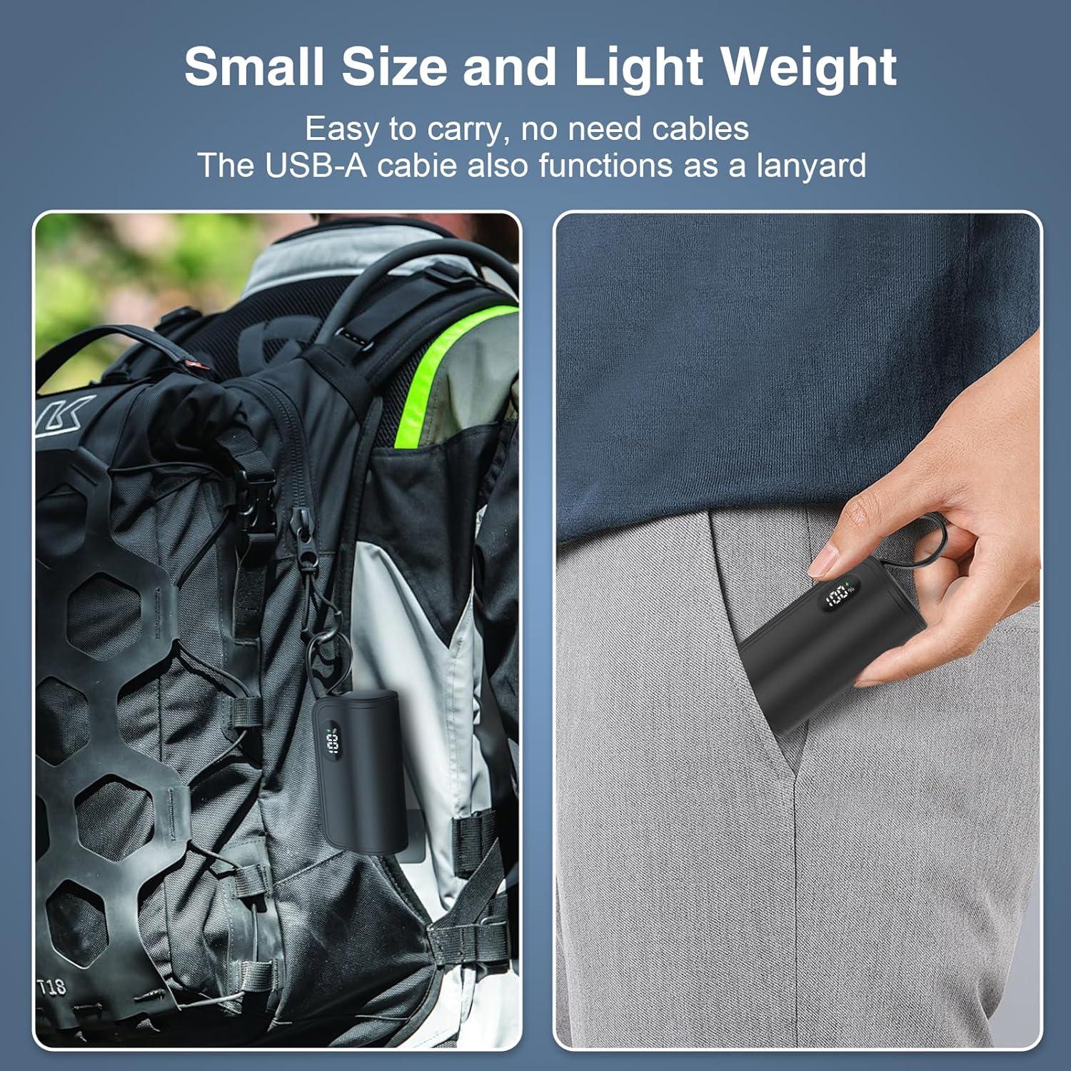 Cargador Portátil Mini 5000mAh WIXLI USB-C para iPhone y Android