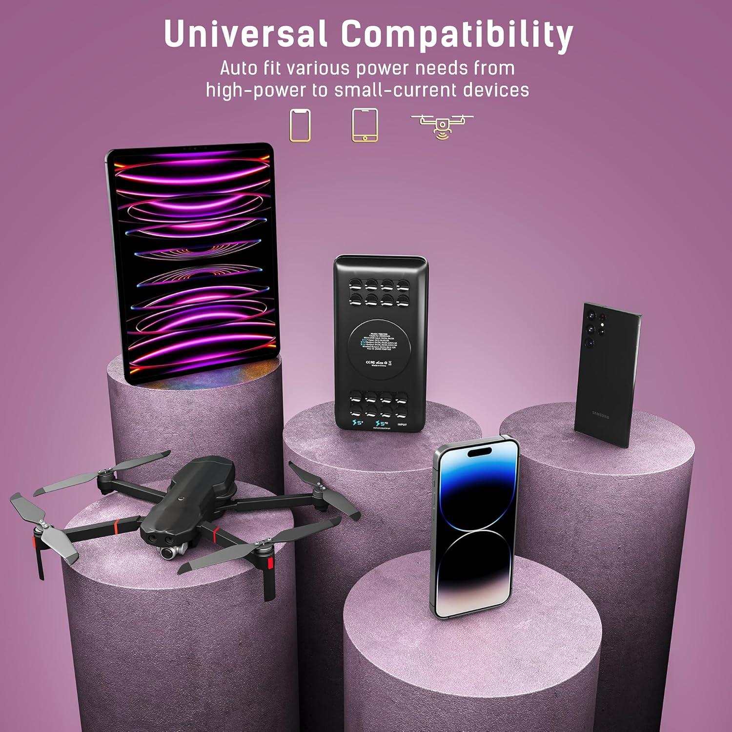 Banco de Energía Inalámbrico 20000 mAh TSBar Carga Rápida USB-C