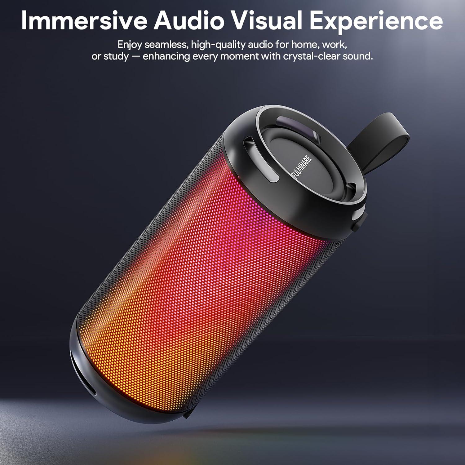 Altavoz Bluetooth FULMINARE HS12 26W Impermeable IPX5 Negro