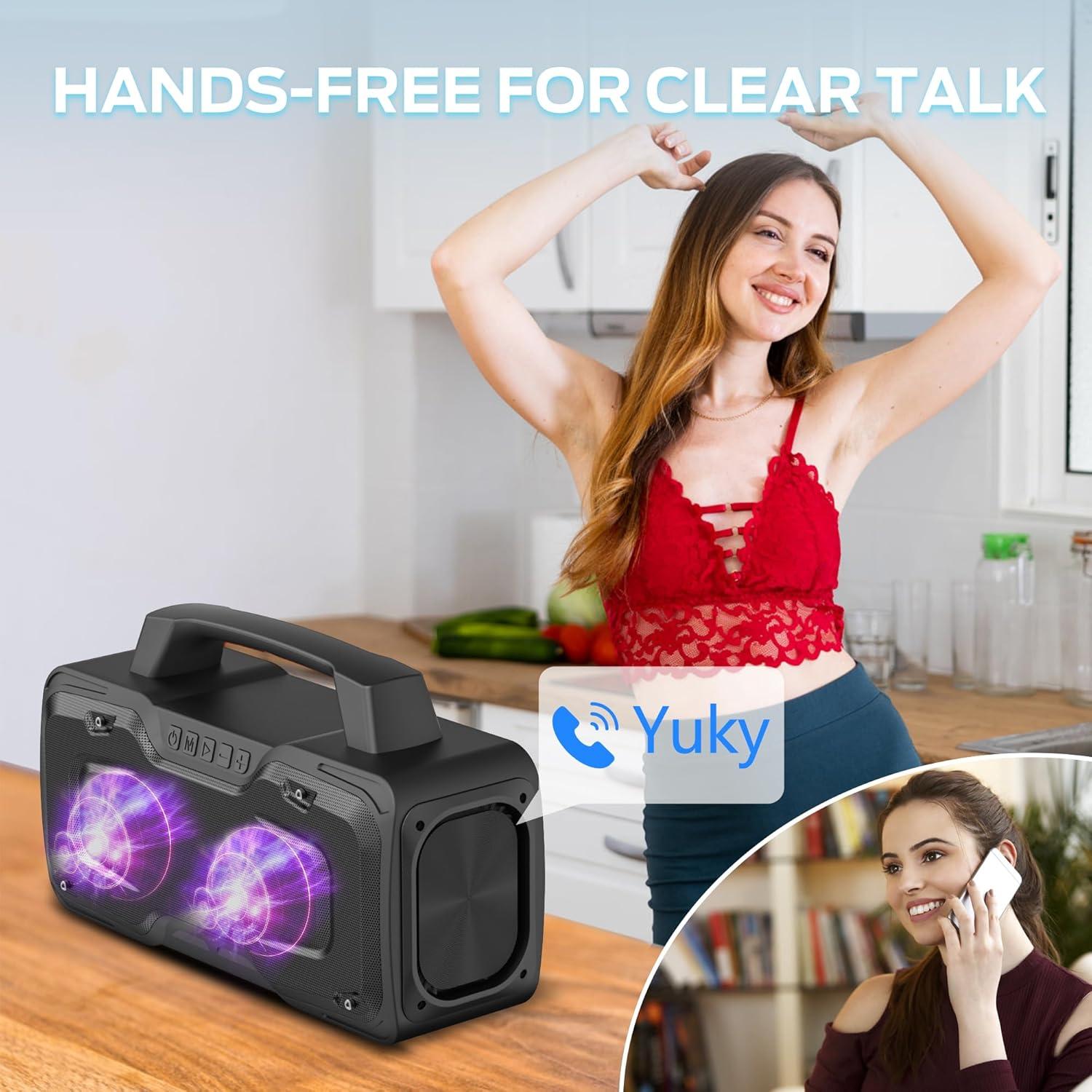 Altavoz Bluetooth BUGANI M118 80W Impermeable IPX7 Portátil