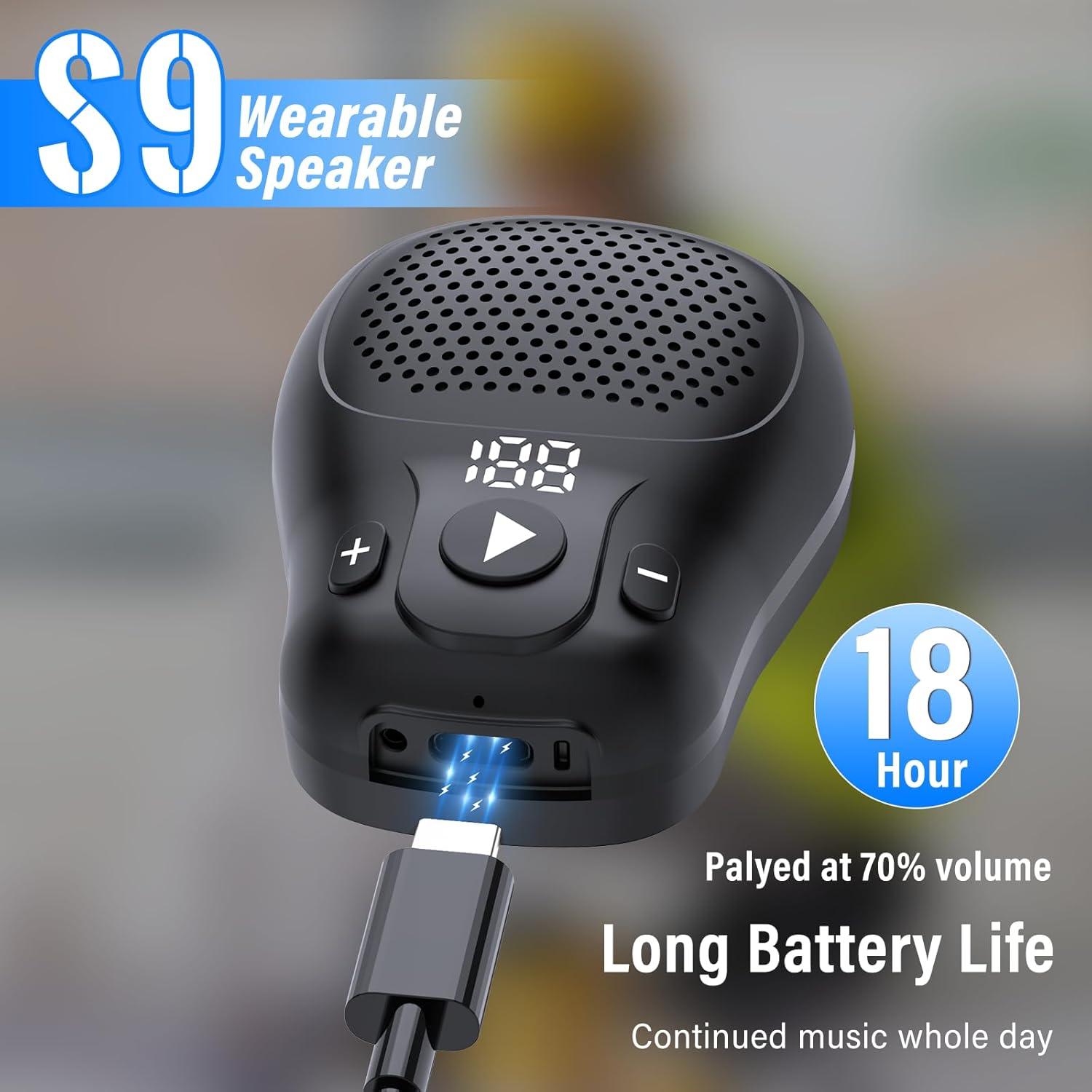 Altavoz Bluetooth portátil ZYHKON S9 resistente al agua 18h