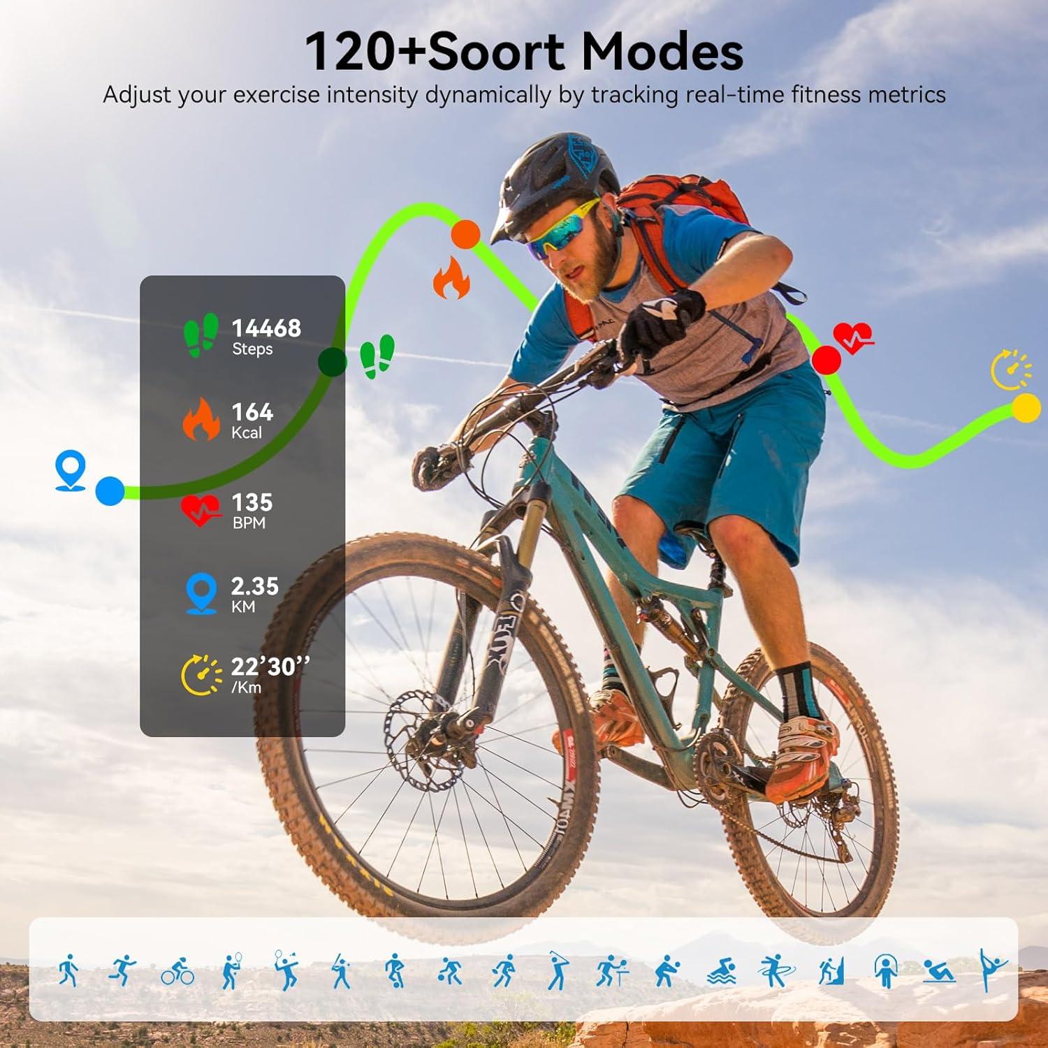 Reloj Inteligente Jacoosa TG38 Pantalla HD 1.83" 5 ATM